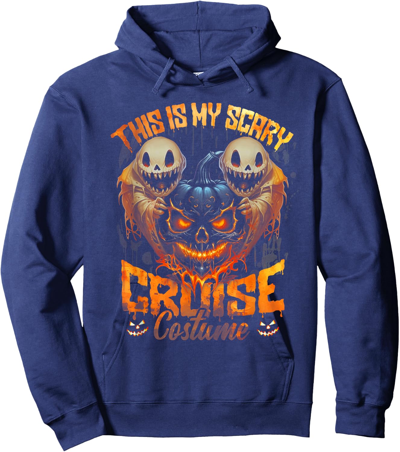 This Is My Scary Cruise Costume Devil Ghost Horror Halloween Hoodie - Hoodie | Navy
