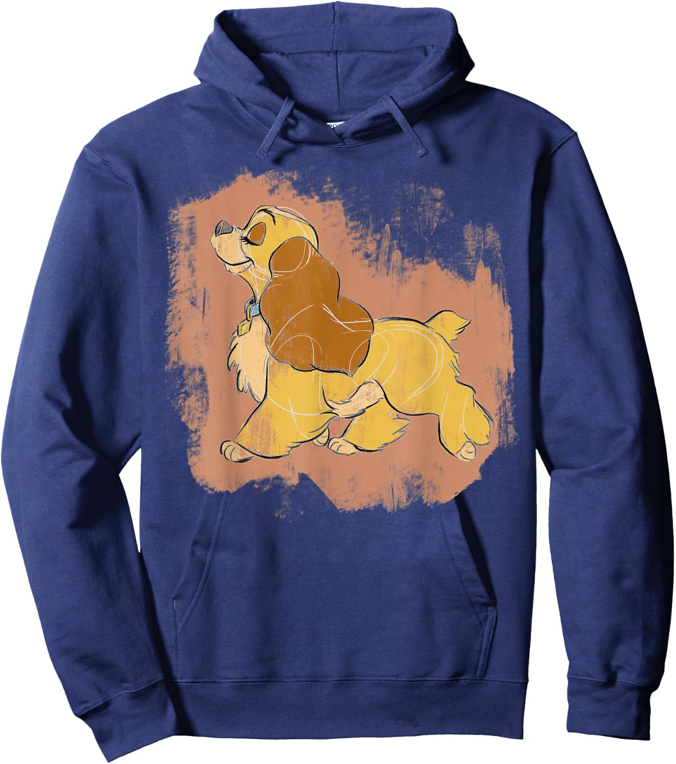 Disney Lady and The Tramp Lady Strut Sketch Hoodie - Hoodie | Navy