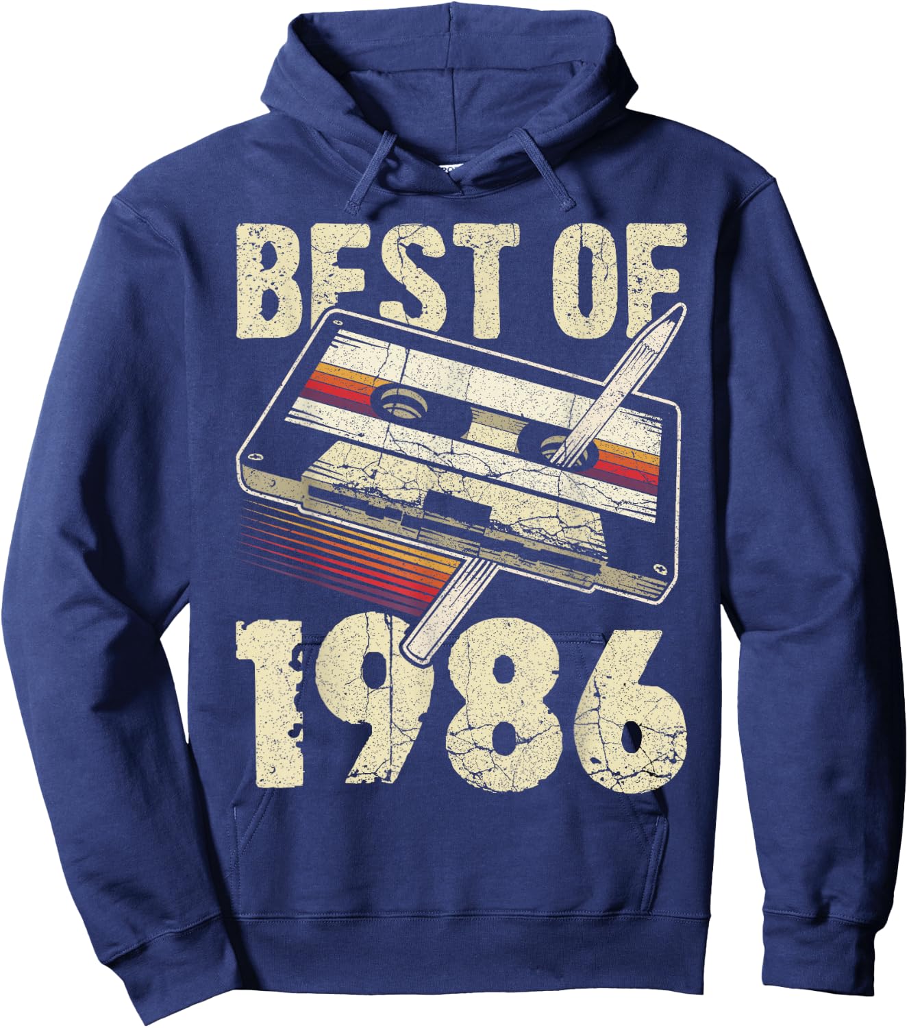 Best of 1986, Audio Kassette, 40. Geburtstag, 40 Jahre alt Hoodie - Hoodie | Navy