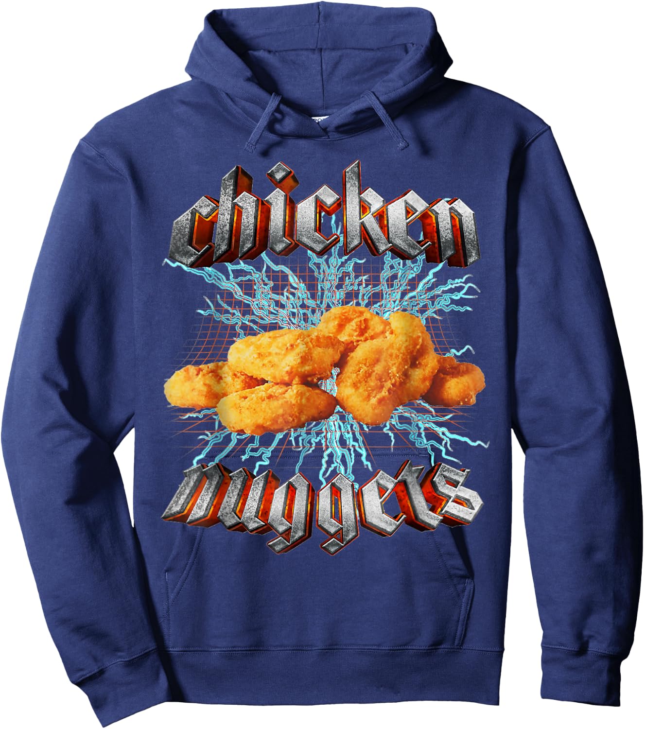 Chicken Nuggets Meme Funny Strange Specific Thanks Meme , black Hoodie - Hoodie | Navy
