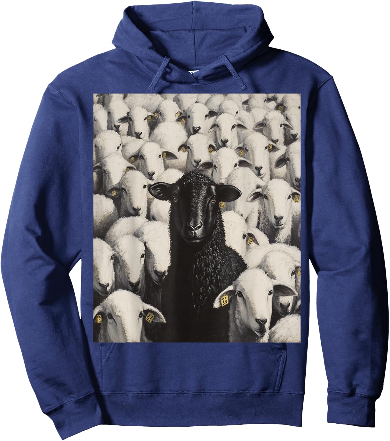 White Sheep Black Hoodie - Hoodie | Navy