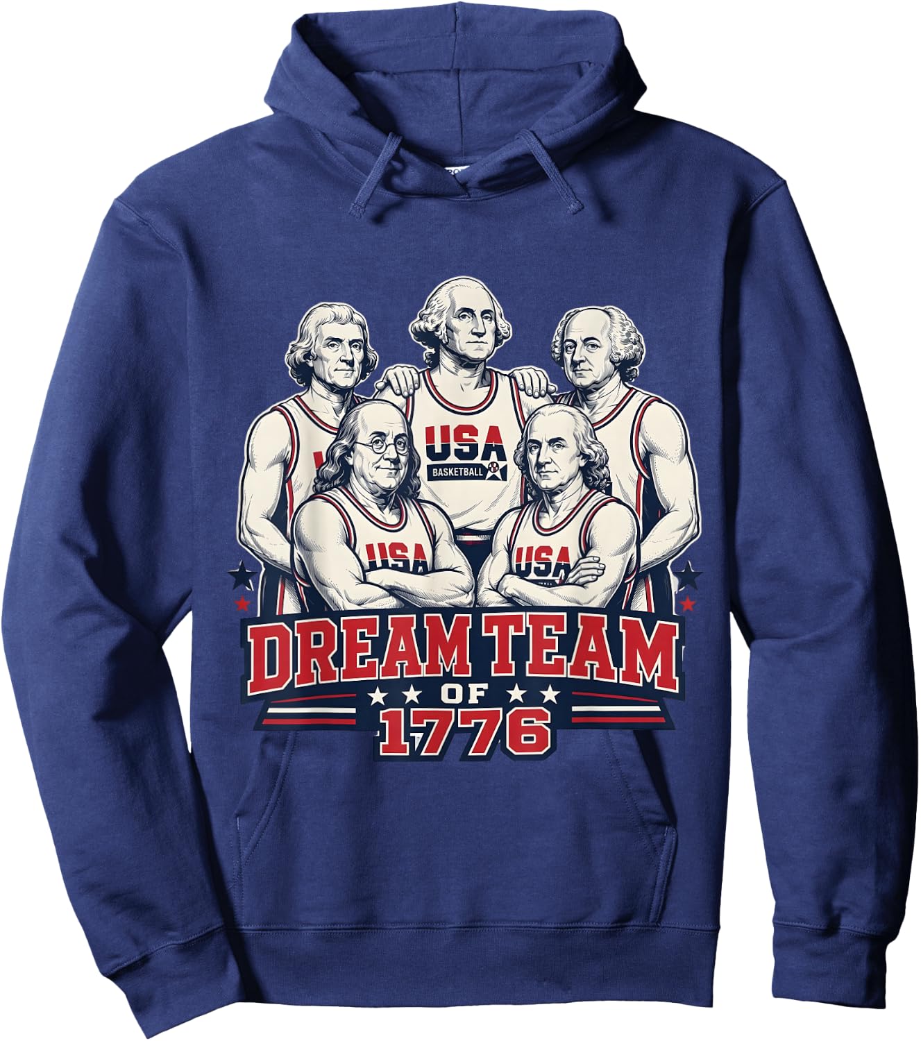Undefeated Since 1776 America 4th of July Independence Team Hoodie - Hoodie | Navy