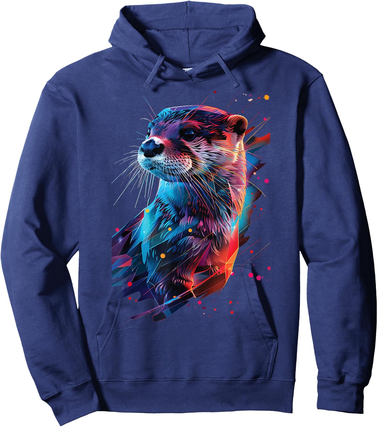 Otter , black Hoodie - Hoodie | Navy