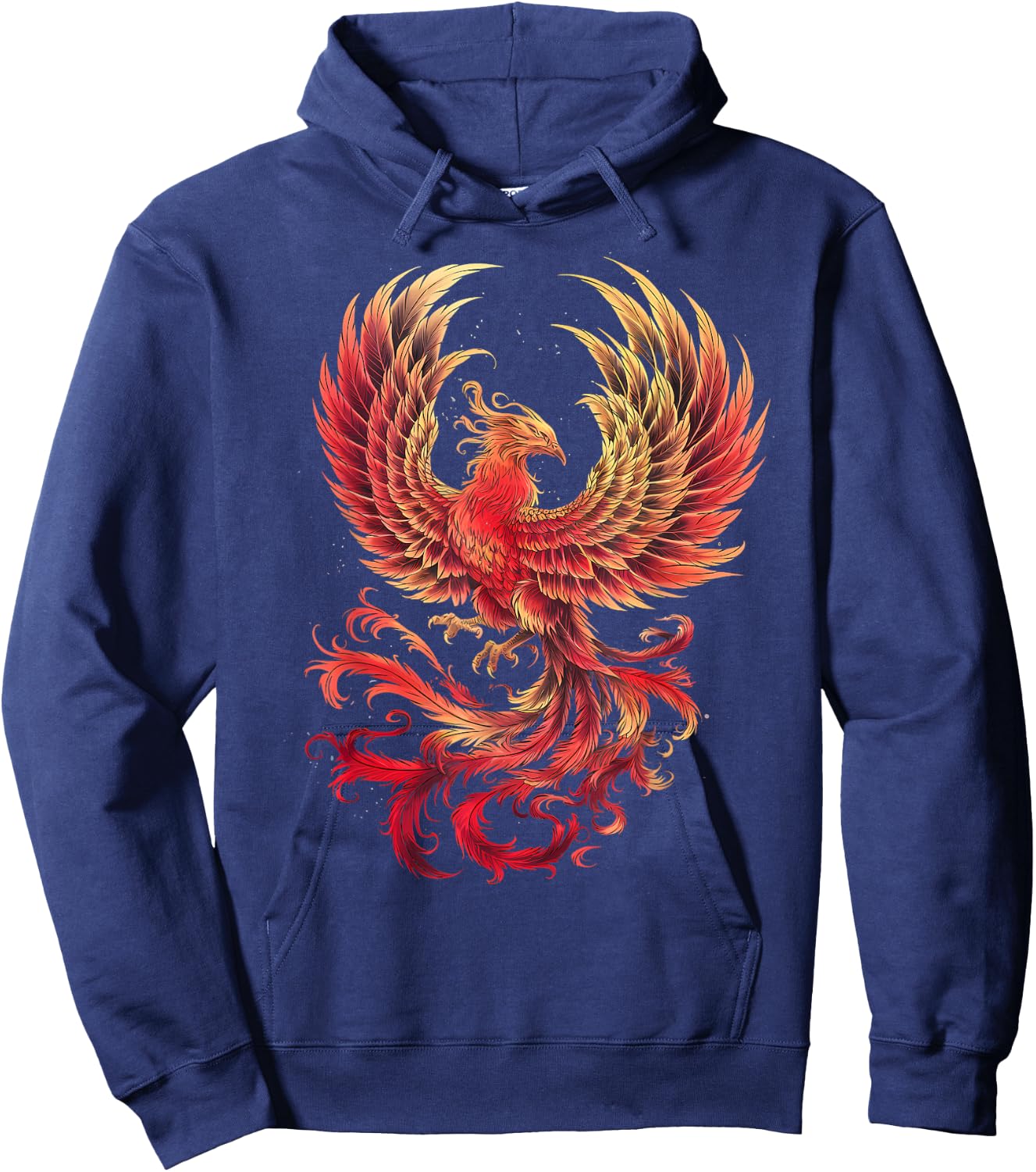 Phoenix Full Moon Rejuvenating Bird Phoenix , black Hoodie - Hoodie | Navy