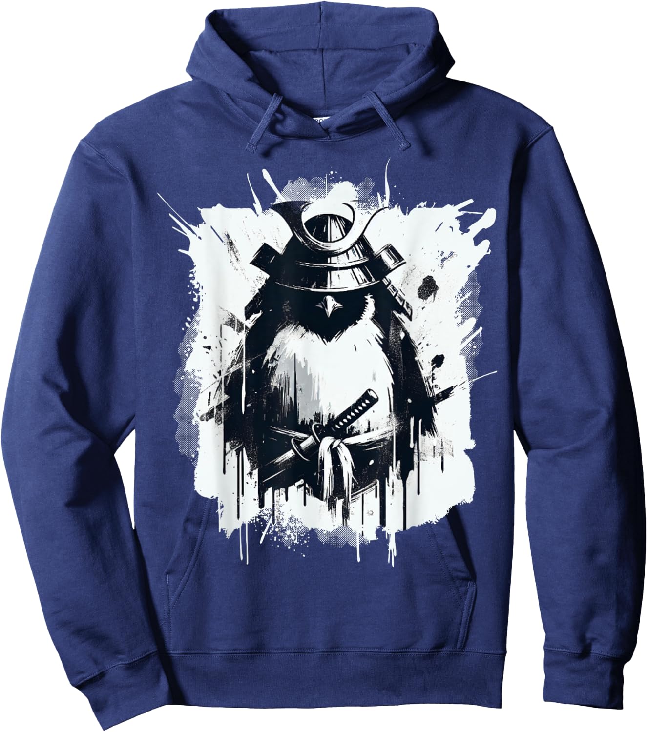 Penguin Ninja Samurai Costume Japanese Outfit Hoodie - Hoodie | Navy