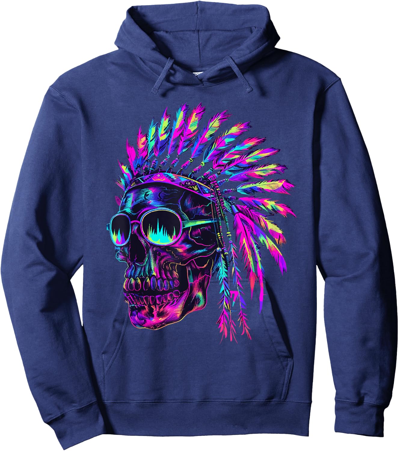 Indian Head Jewellery - Indian Gift , Black, S Hoodie - Hoodie | Navy