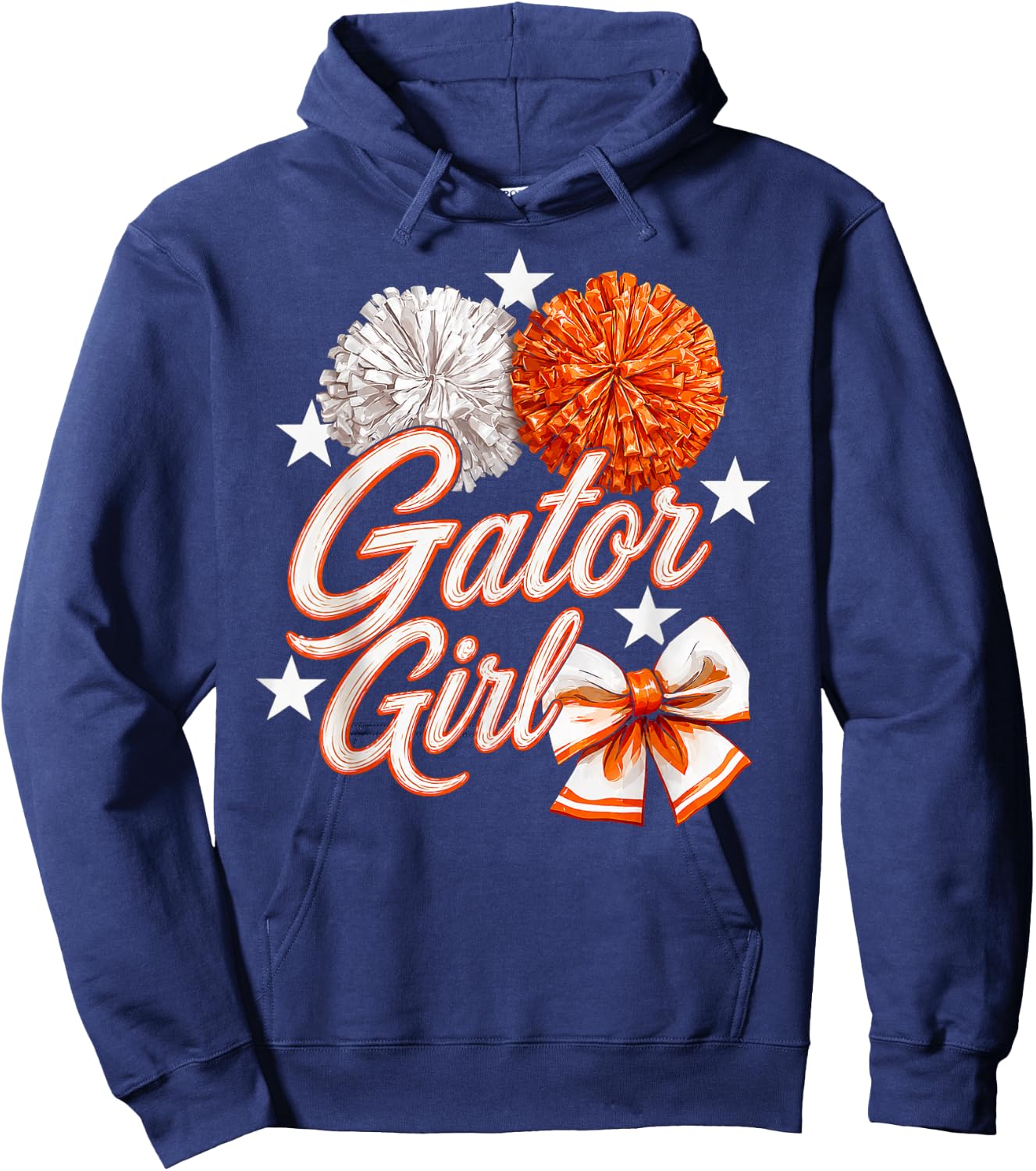 Gator Girl High School Sports Fan Team Spirit Mascot Hoodie - Hoodie | Navy