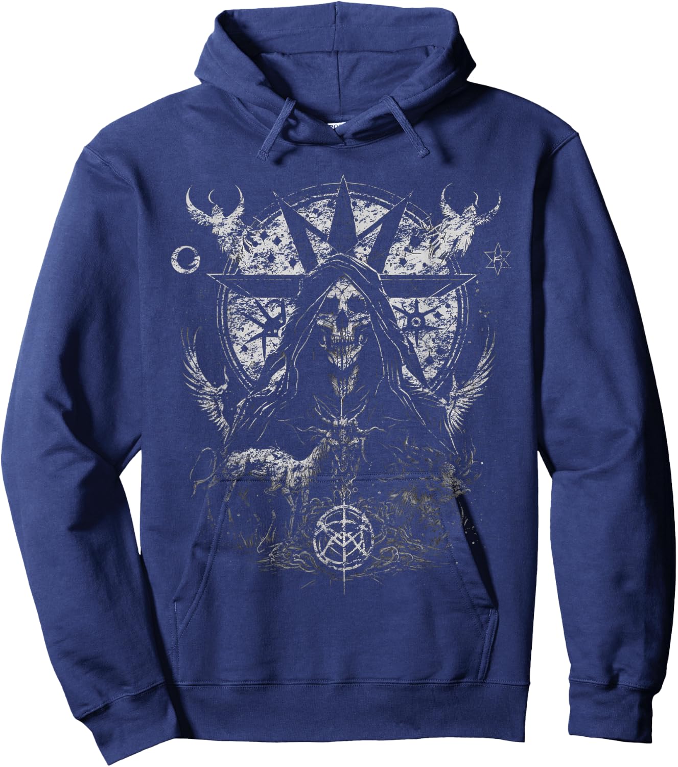 Gothic Aesthetic Occult Unholy Grunge Emo Punk Satanic Hoodie - Hoodie | Navy