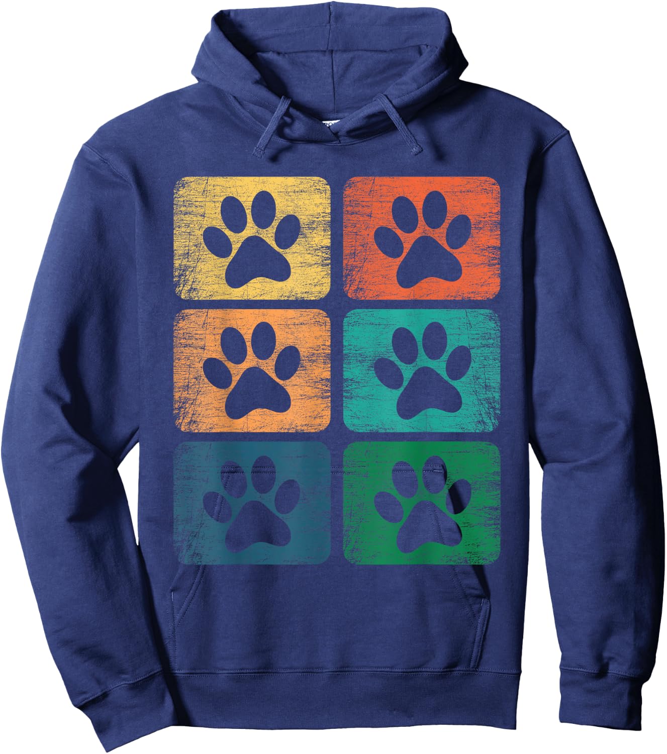 Hunde Hundepfote Hundebesitzer Hundeliebhaber Pfote Hoodie - Hoodie | Navy