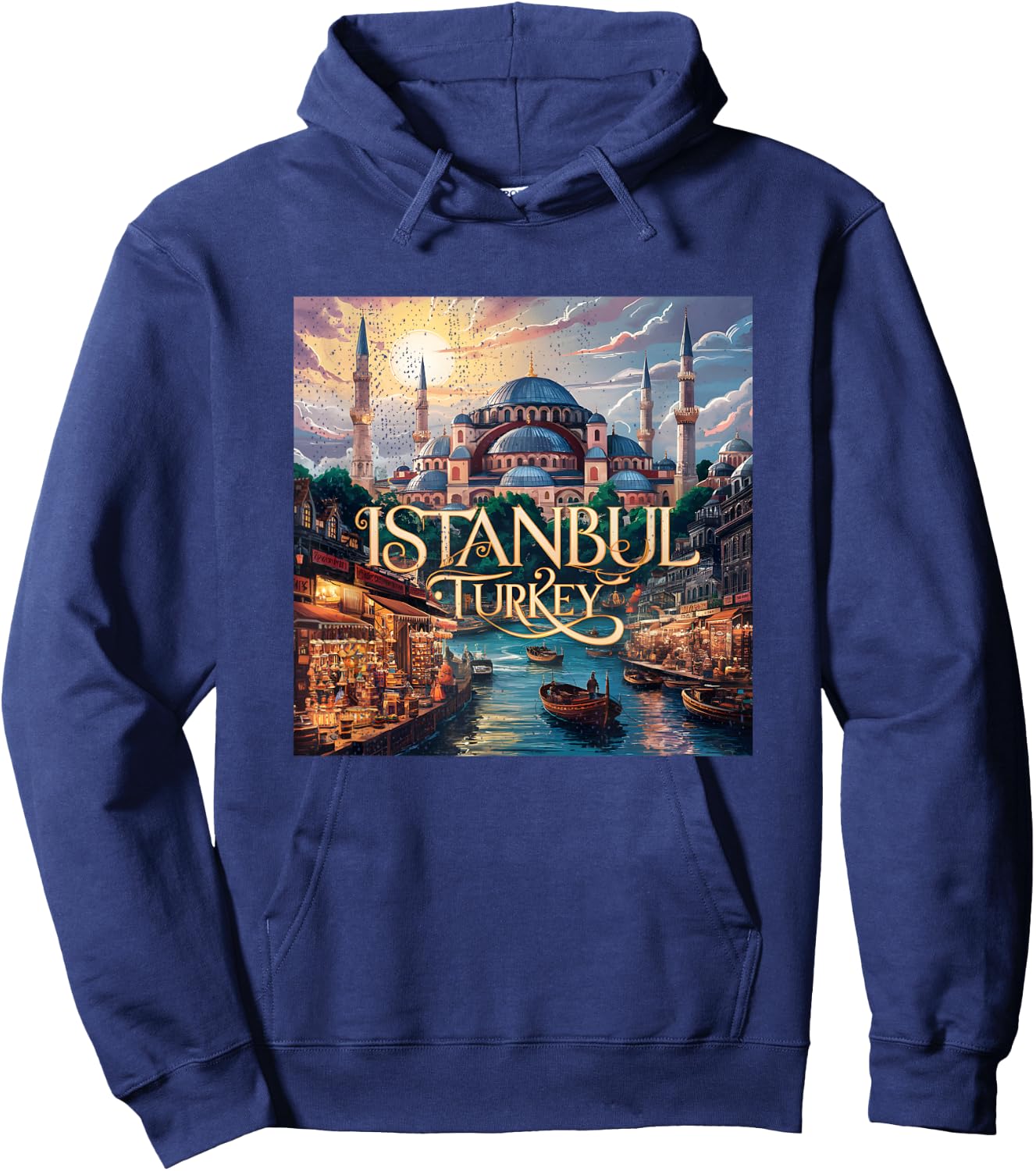 Vintage Istanbul Turquie Hoodie - Hoodie | Navy