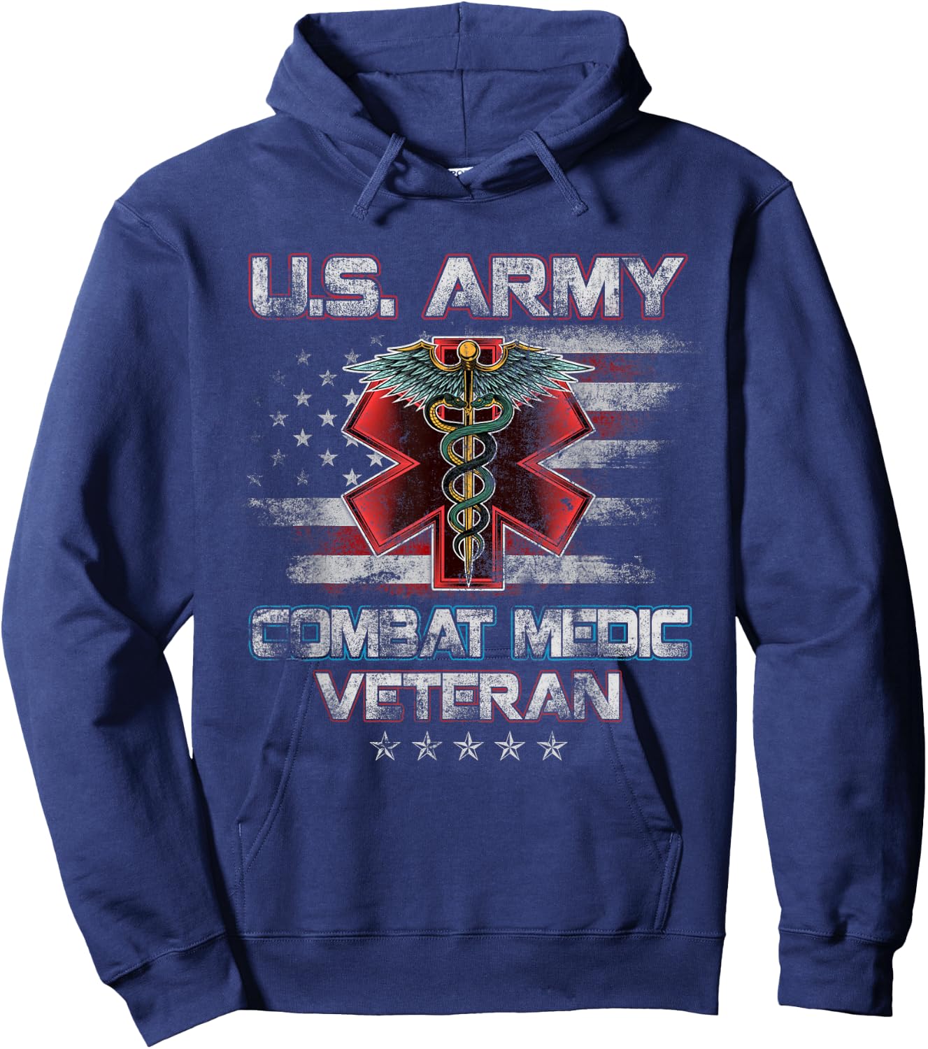 U.S Army Combat Medic Proud Veteran Medical Military Retired Hoodie - Hoodie | Navy