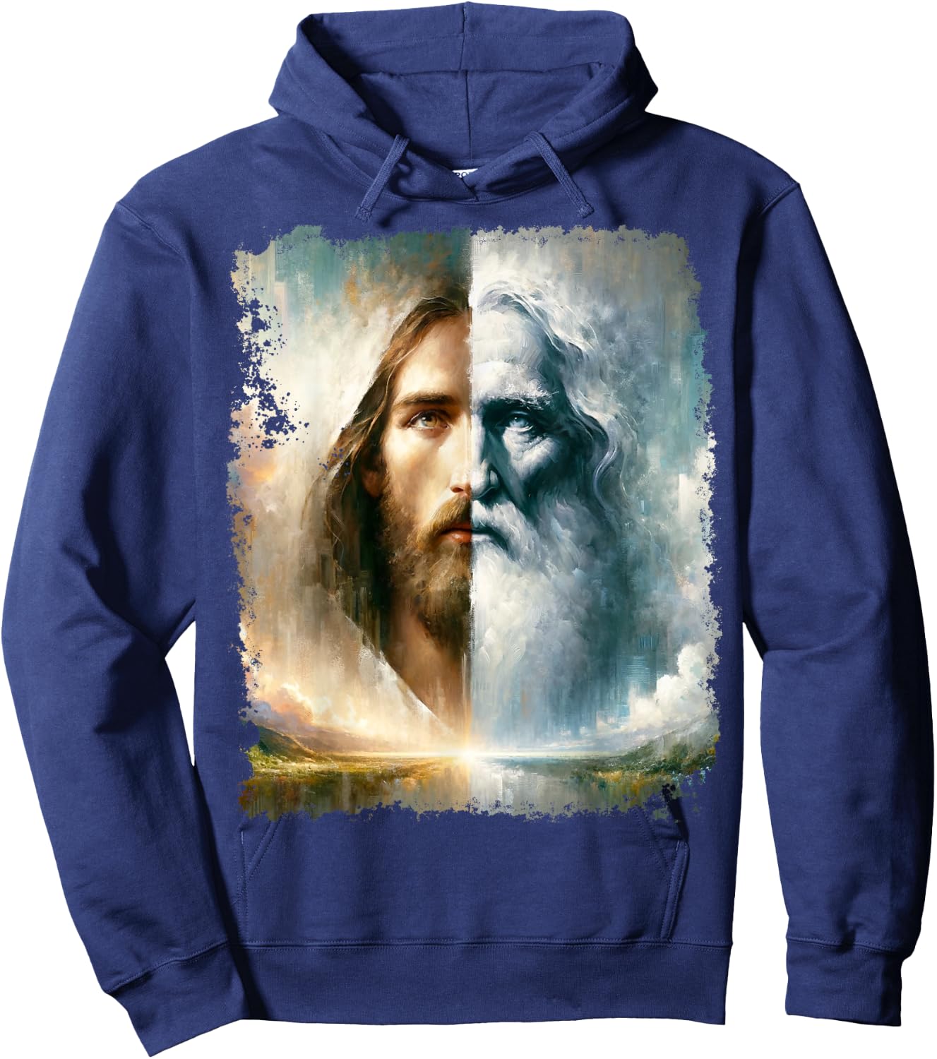 Jesus Christ God The Father Christian Hoodie - Hoodie | Navy