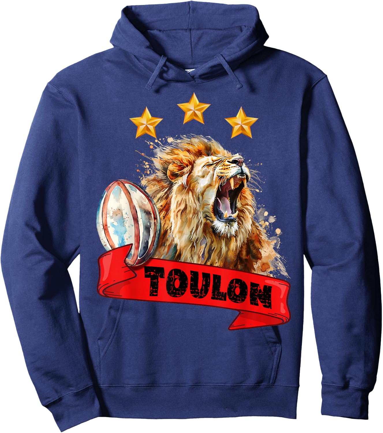 Rugby Toulon Triple Champion Lion Supporter Var Man Child , Black, S Hoodie - Hoodie | Navy