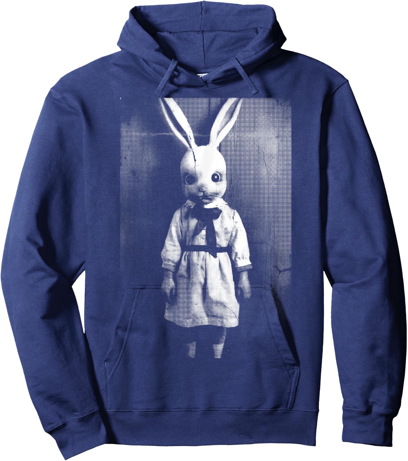 Horror Bunny Rabbit | Dark Creepy Unholy Gothic Halloween Hoodie - Hoodie | Navy