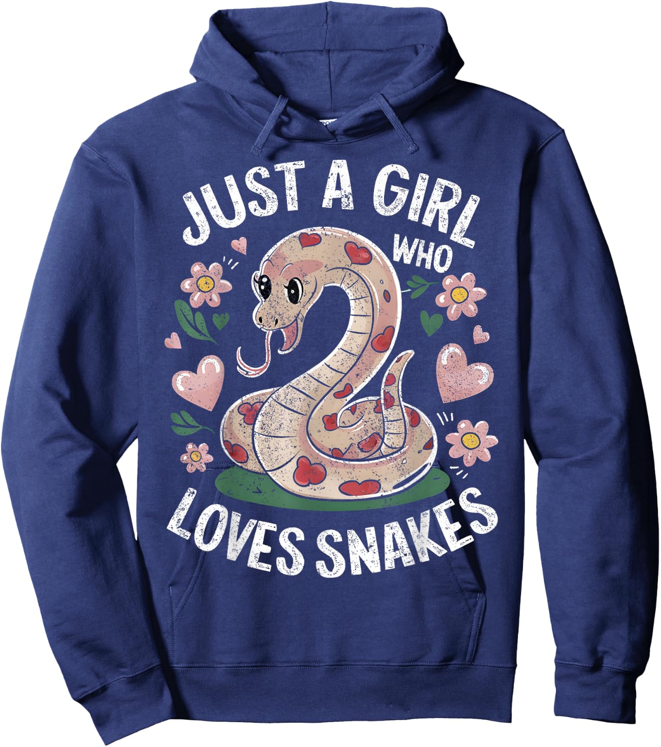 Girl Who Loves Snakes Hoodie - Hoodie | Navy