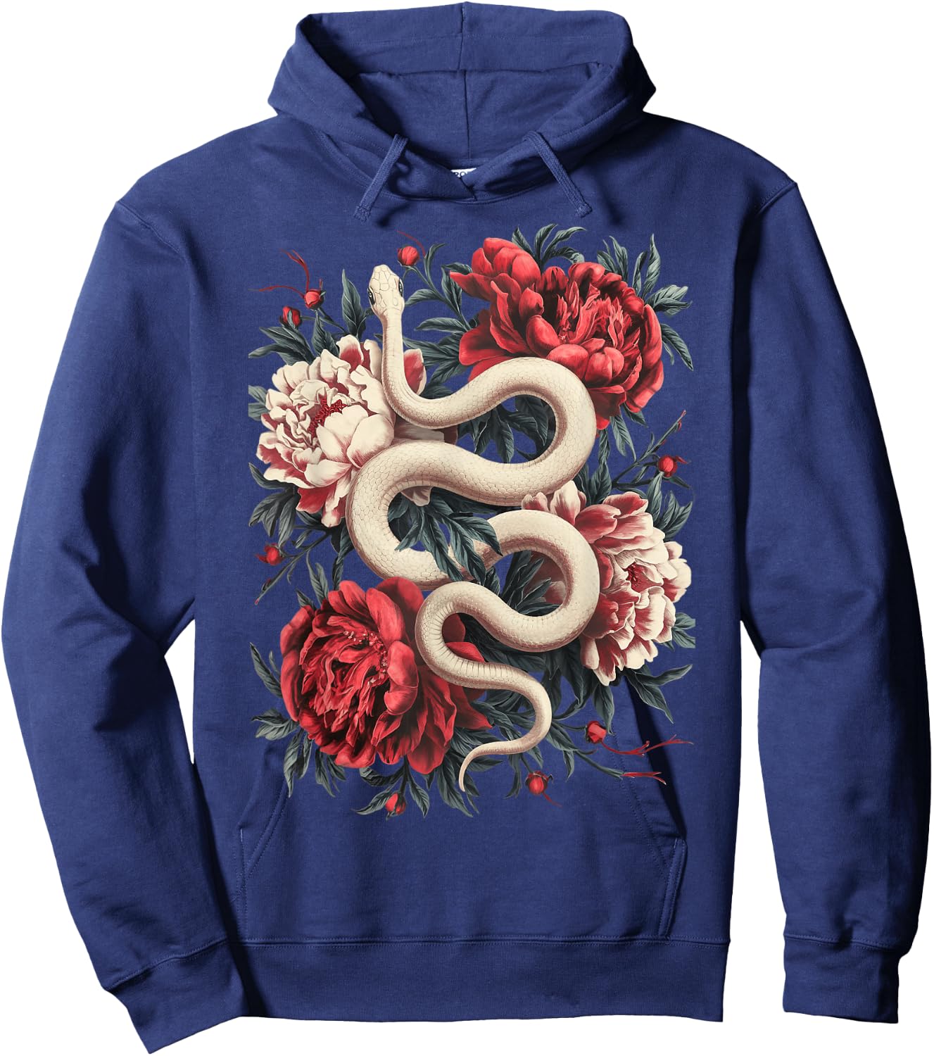 Year Of The Snake 2025 Cool Snake Graphic Art Hoodie - Hoodie | Navy