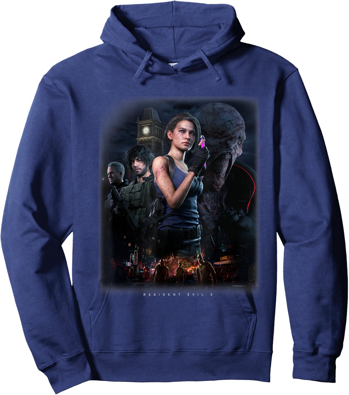 RESIDENT EVIL 3 , black Hoodie - Hoodie | Navy