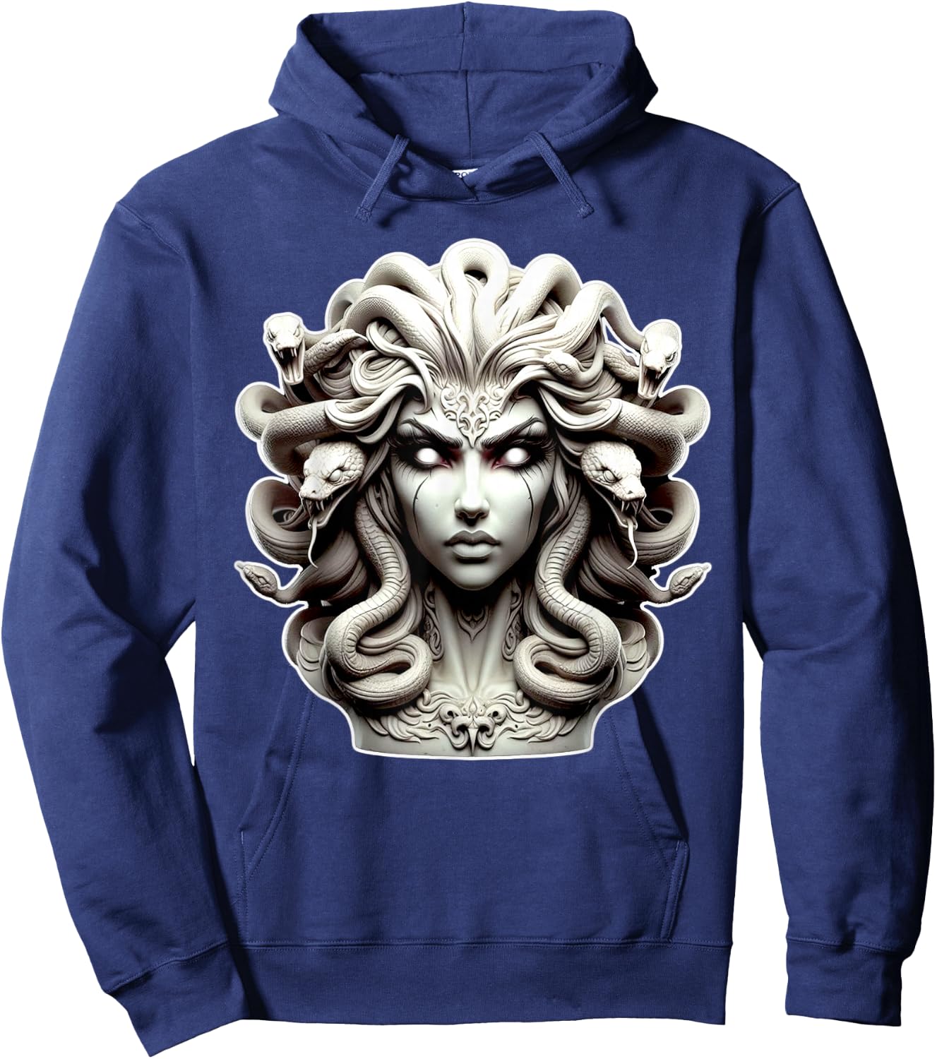Medusa x Snake Serpent x Greek Goddess Hoodie - Hoodie | Navy
