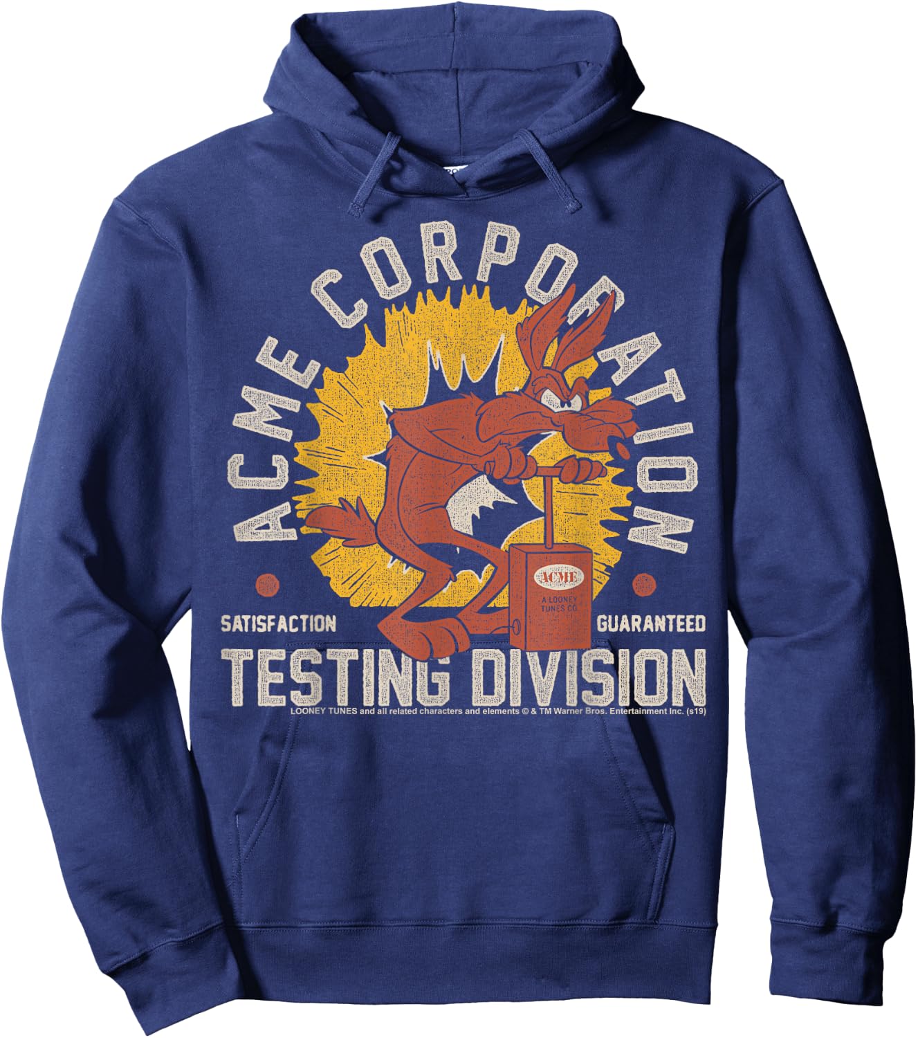 Looney Tunes Wile E. Coyote Acme Corporation Testing Small Hoodie - Hoodie | Navy