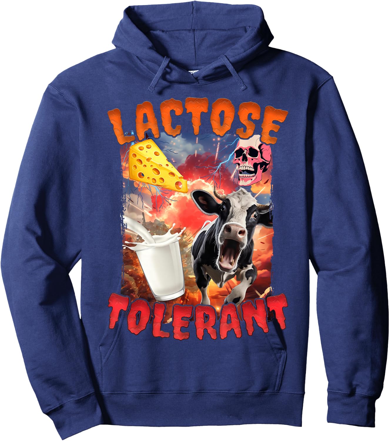 Lactose Tolerant Hoodie - Hoodie | Navy