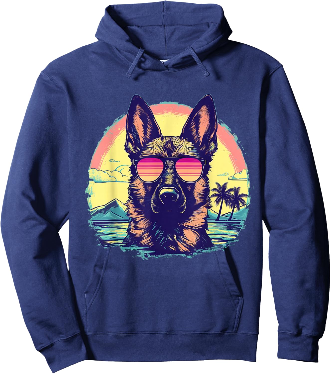 German Shepherd Men Women Kids Hoodie - Hoodie | Navy