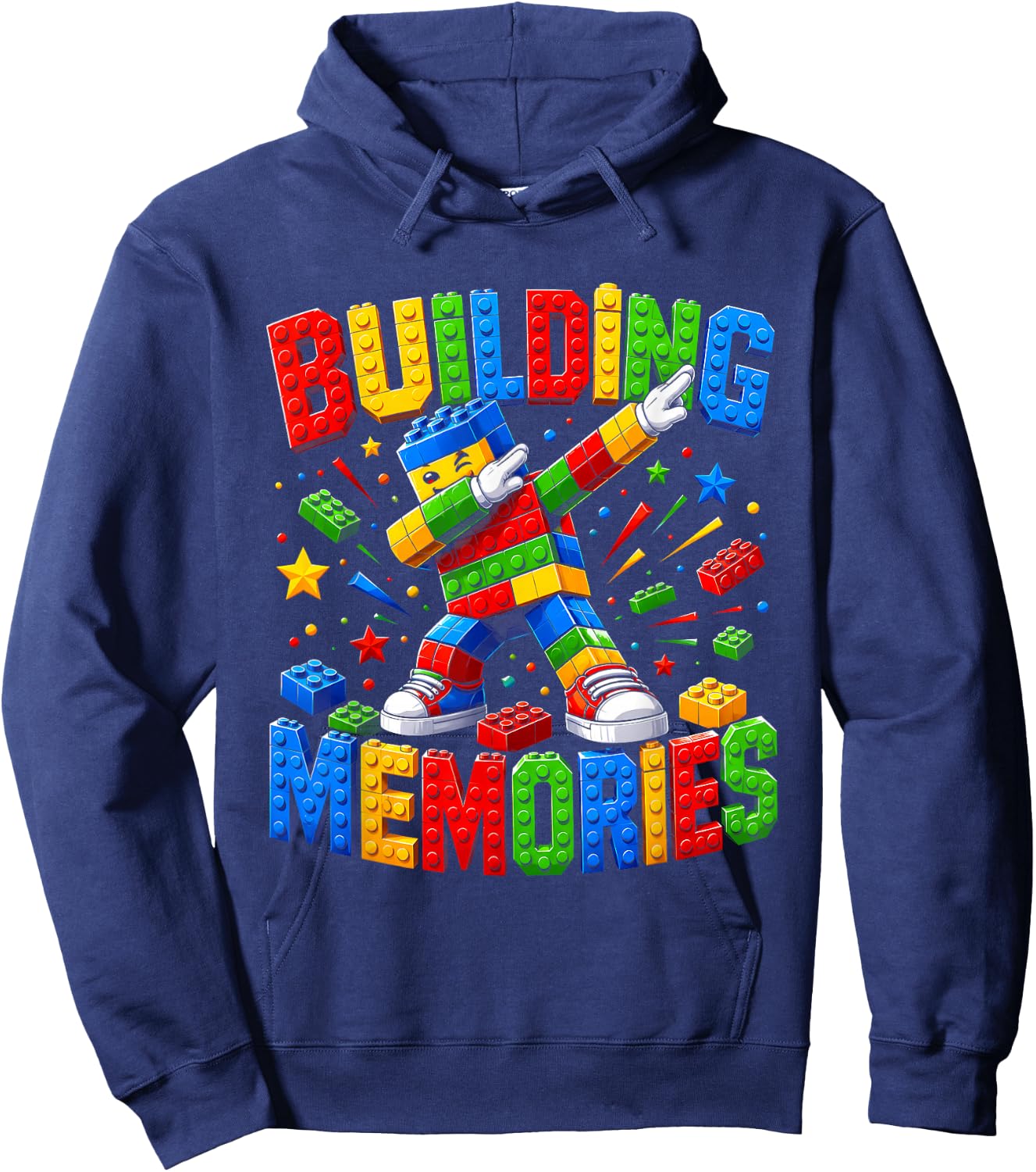 Building Memories Master Builder Dabbing Bricks Toys Blocks Hoodie - Hoodie | Navy