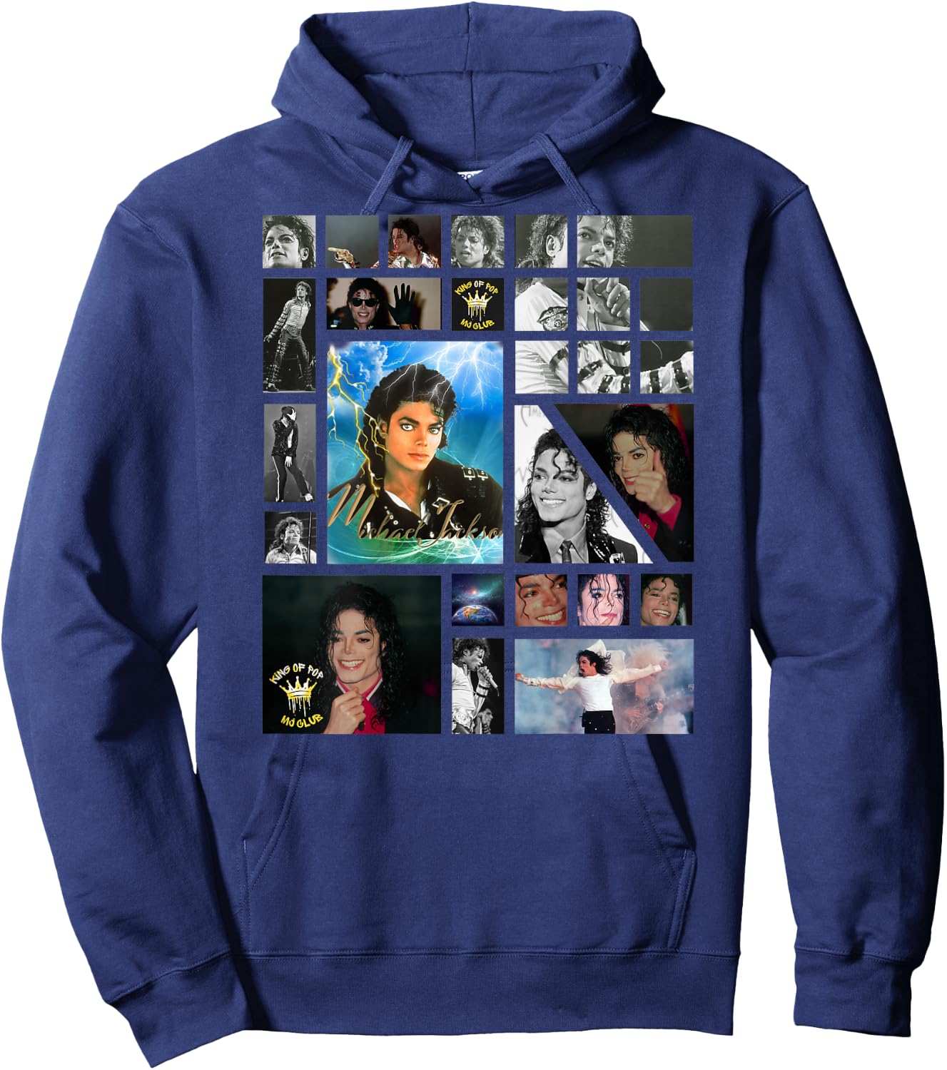 Michael Jackson_703_Back Printed Hoodie - Hoodie | Navy