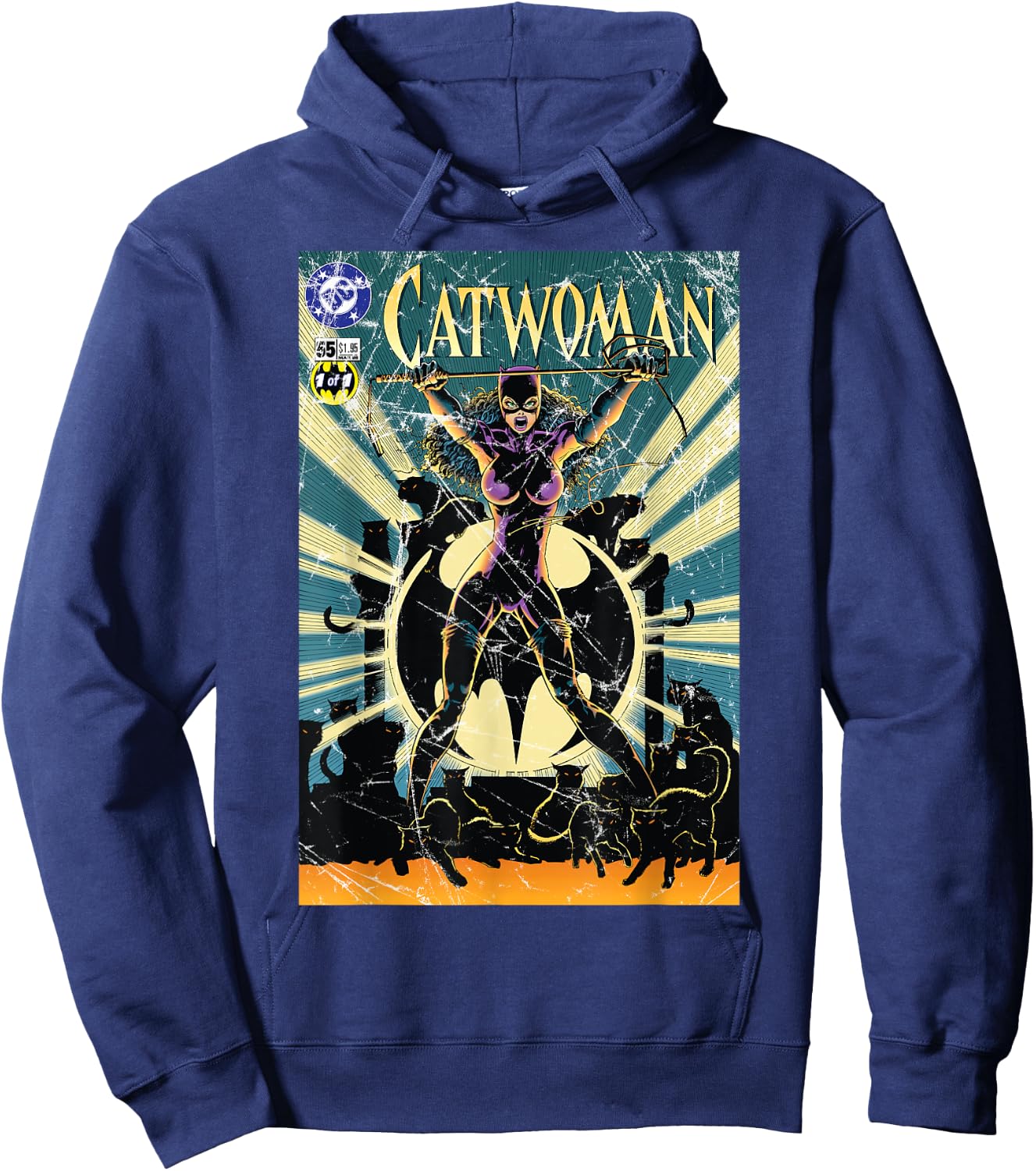 DC Catwoman Cover CW55 Hoodie - Hoodie | Navy