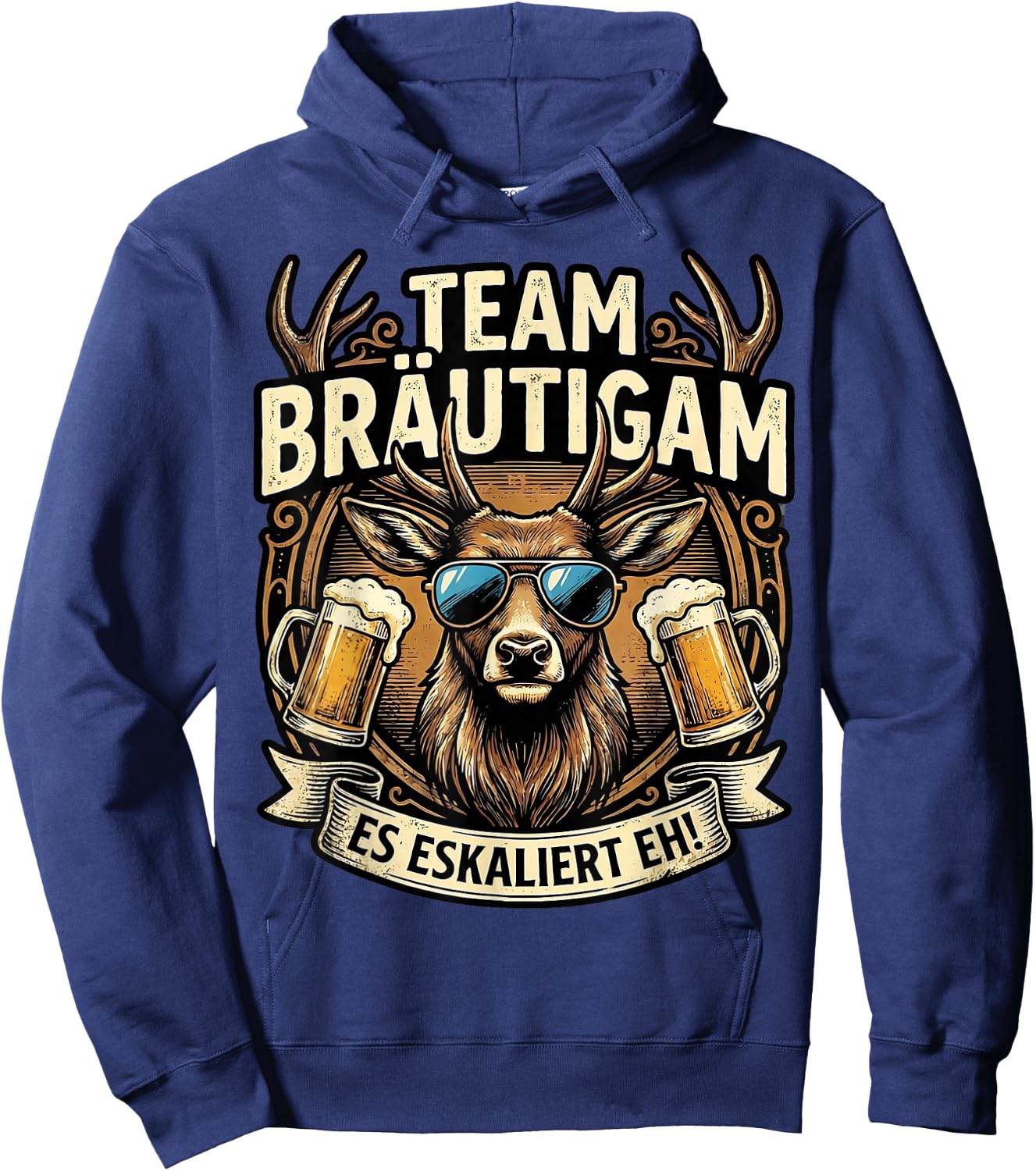 Junggesellenabschied Männer Polterabend Poltern JGA Hoodie - Hoodie | Navy