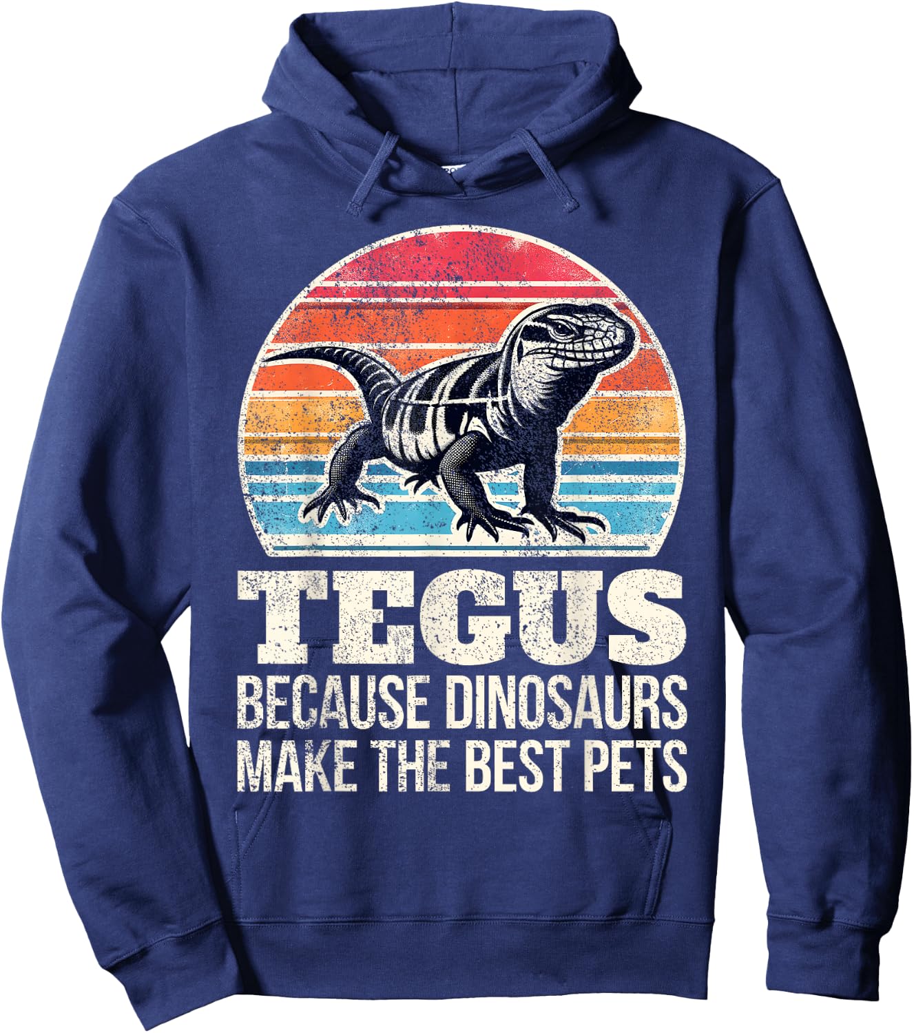 Funny Tegu Lover - Pet Tegu Lizard - Owner Giant Tegu Hoodie - Hoodie | Navy