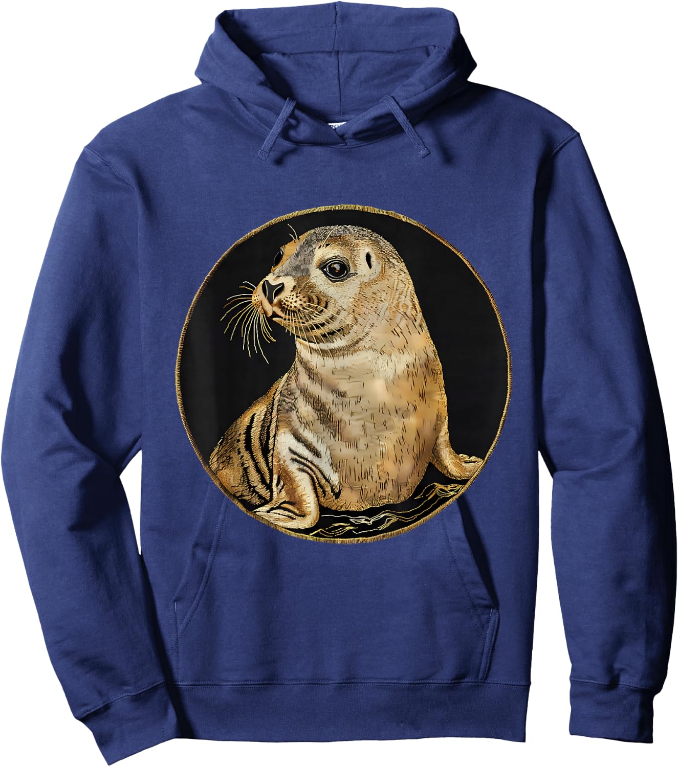 Seal Ocean Sea Animal Marine Mammal Motif Seal Lover Hoodie - Hoodie | Navy