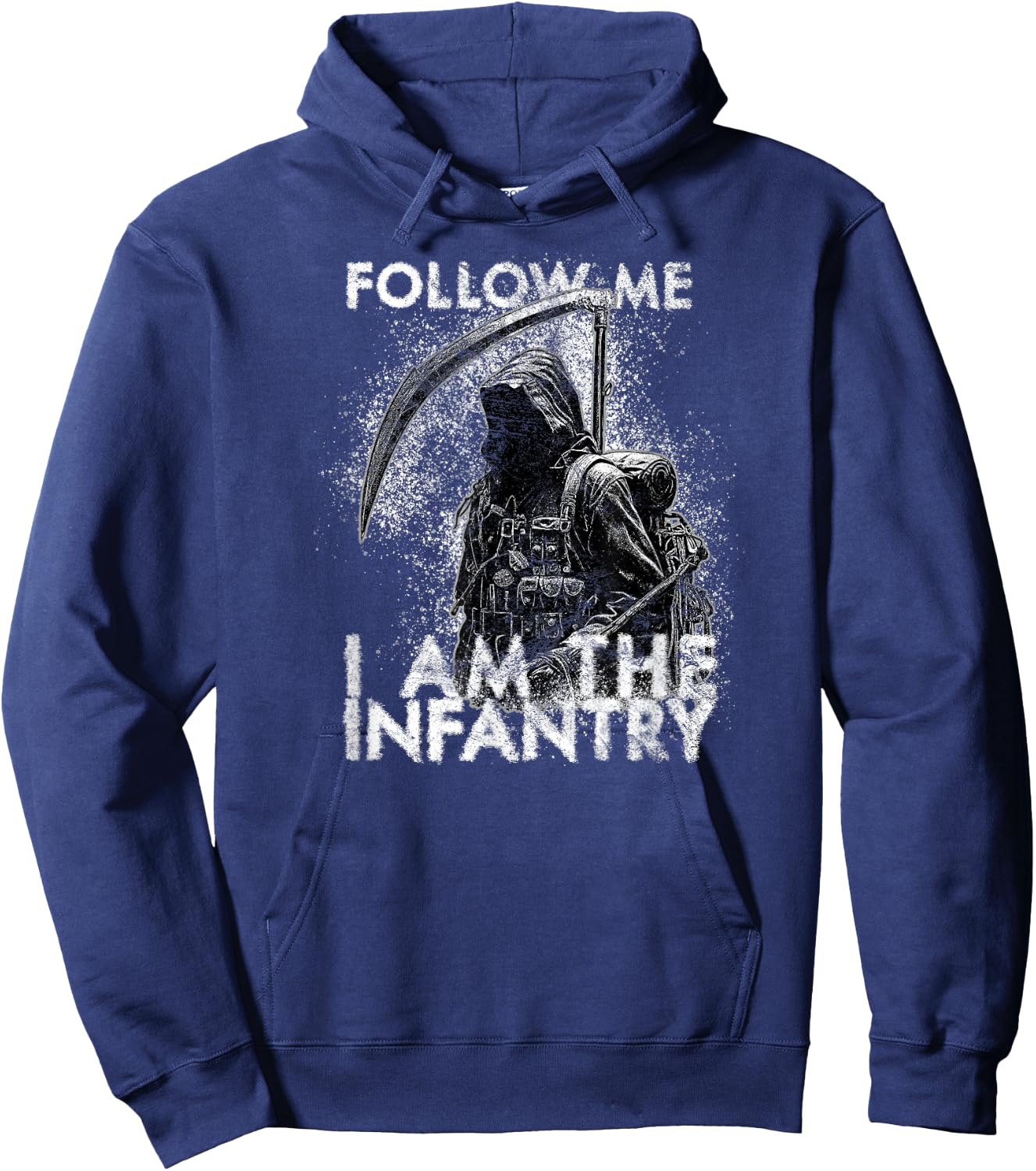 American Marauder: Infantry Grim Reaper Follow Me Hoodie - Hoodie | Navy