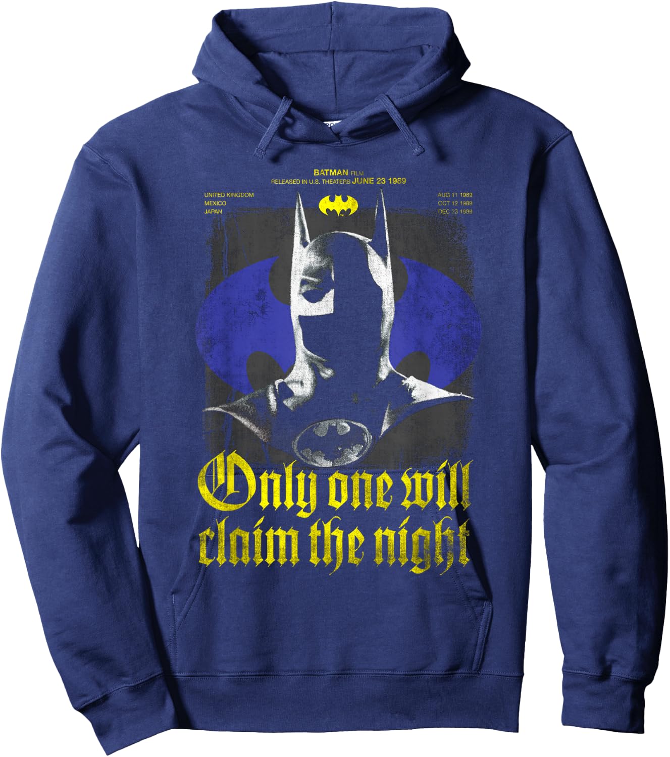 Batman 1989 Claim The Knight 85th Anniversary Hoodie - Hoodie | Navy