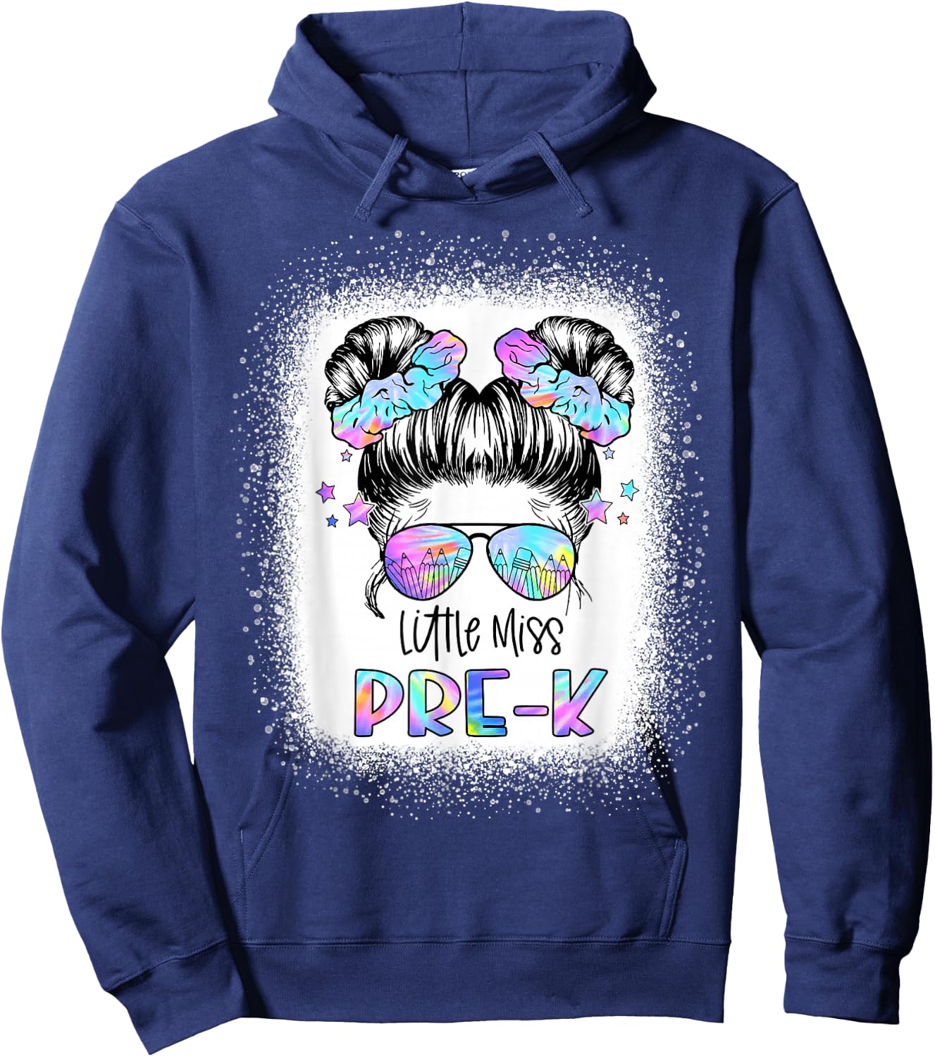 Little Miss PRE-K First Day of School 1st Day Preschool Girl Hoodie - Hoodie | Navy