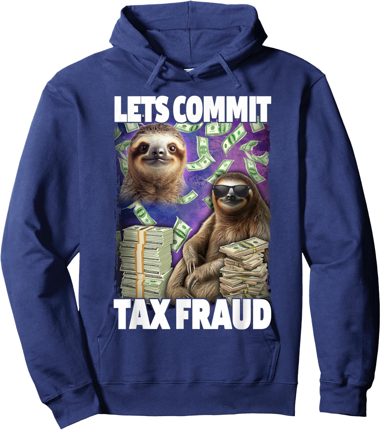 Let's Commit Tax Fraud Hoodie - Hoodie | Navy