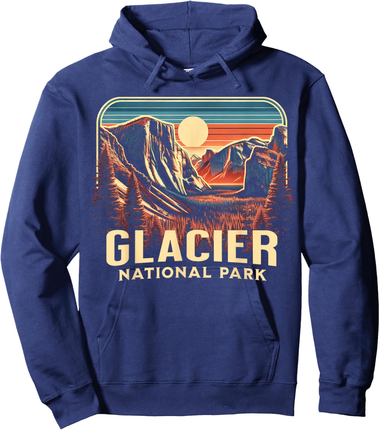 Glacier National Park Hoodie - Hoodie | Navy