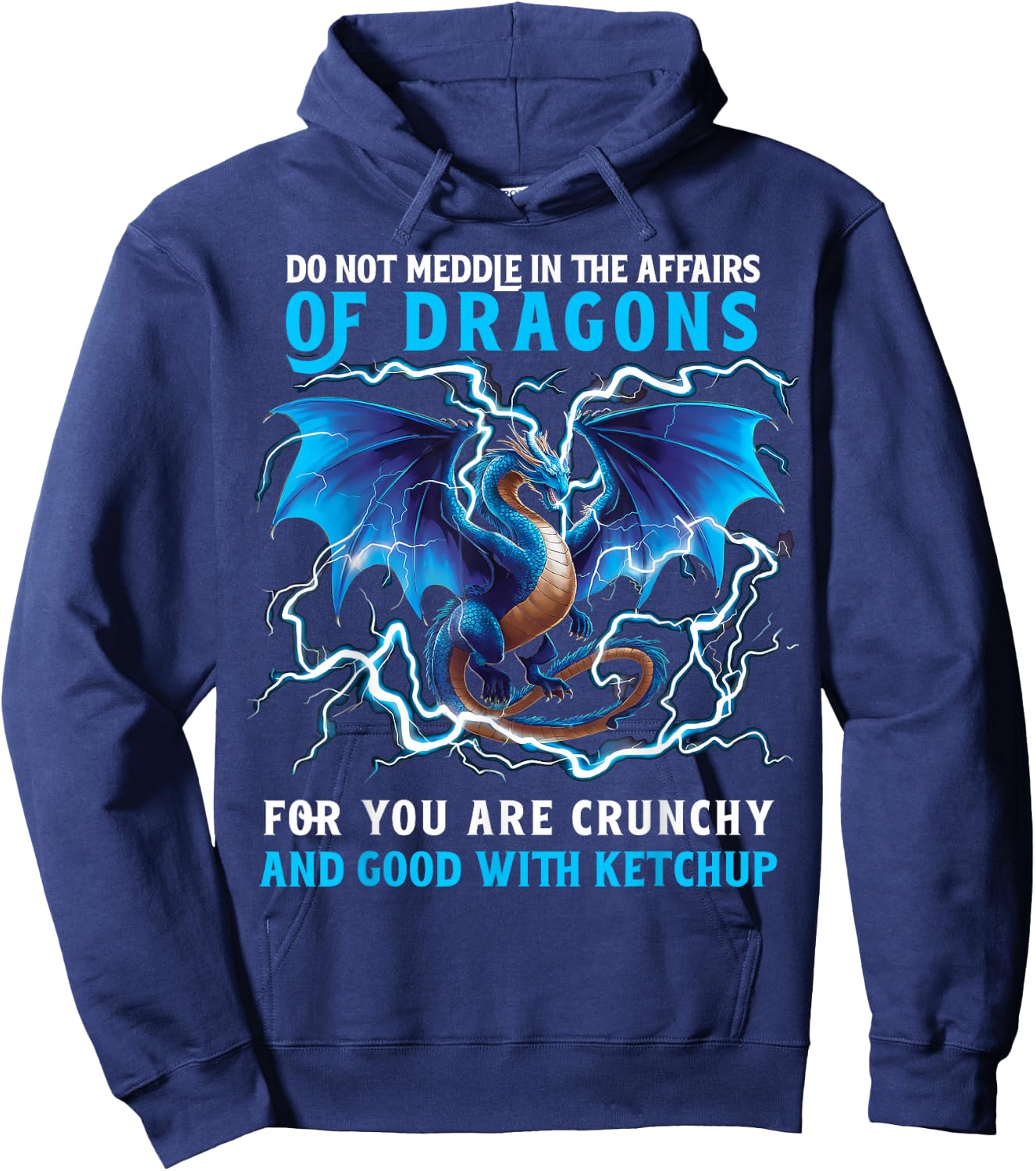 Dragon Chinese Mythical Creature Japanese Hoodie - Hoodie | Navy