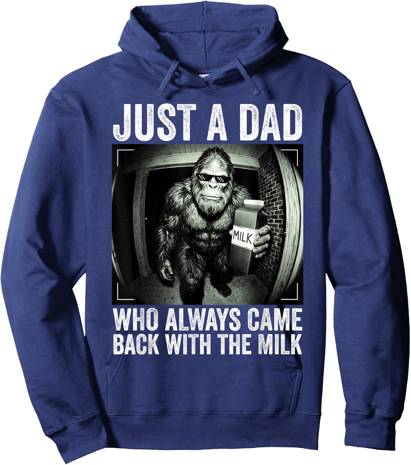 Just A Dad Who Always Came Back with The Milk Father's Day Hoodie - Hoodie | Navy