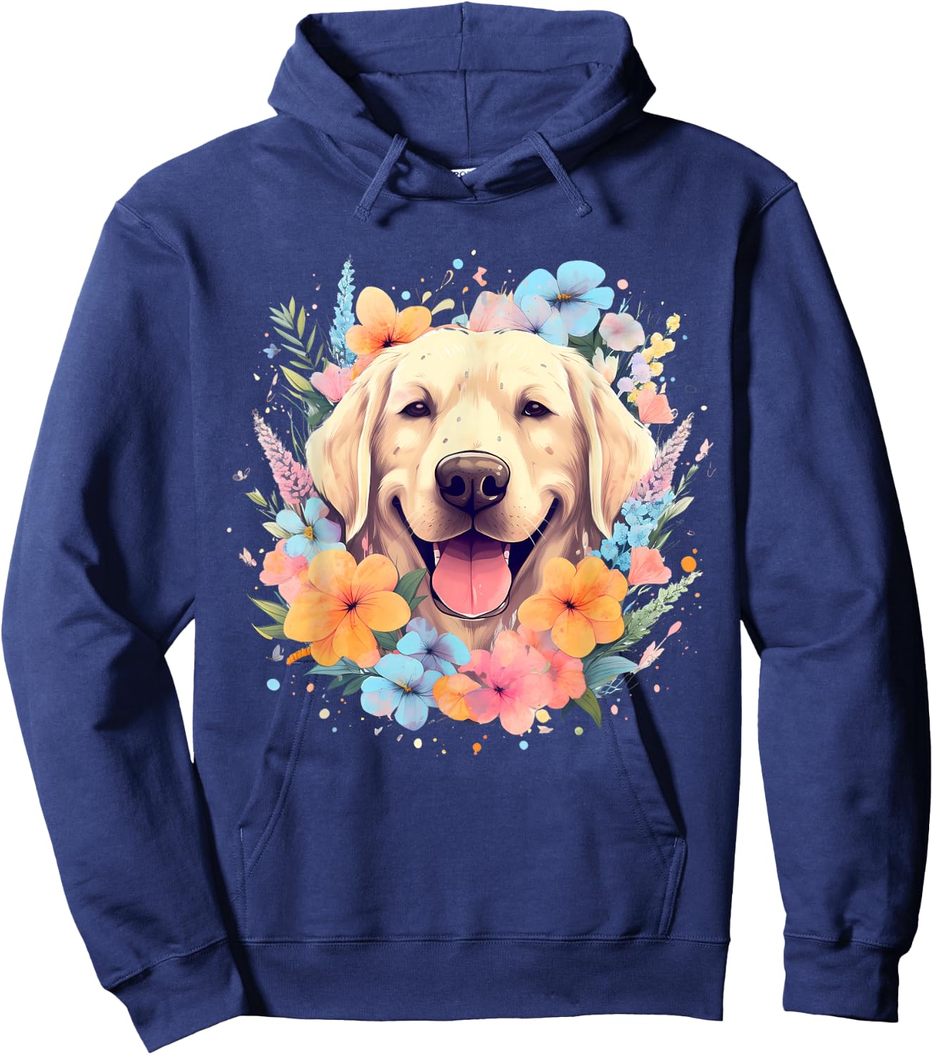 Watercolor Labrador Labbi Hoodie - Hoodie | Navy