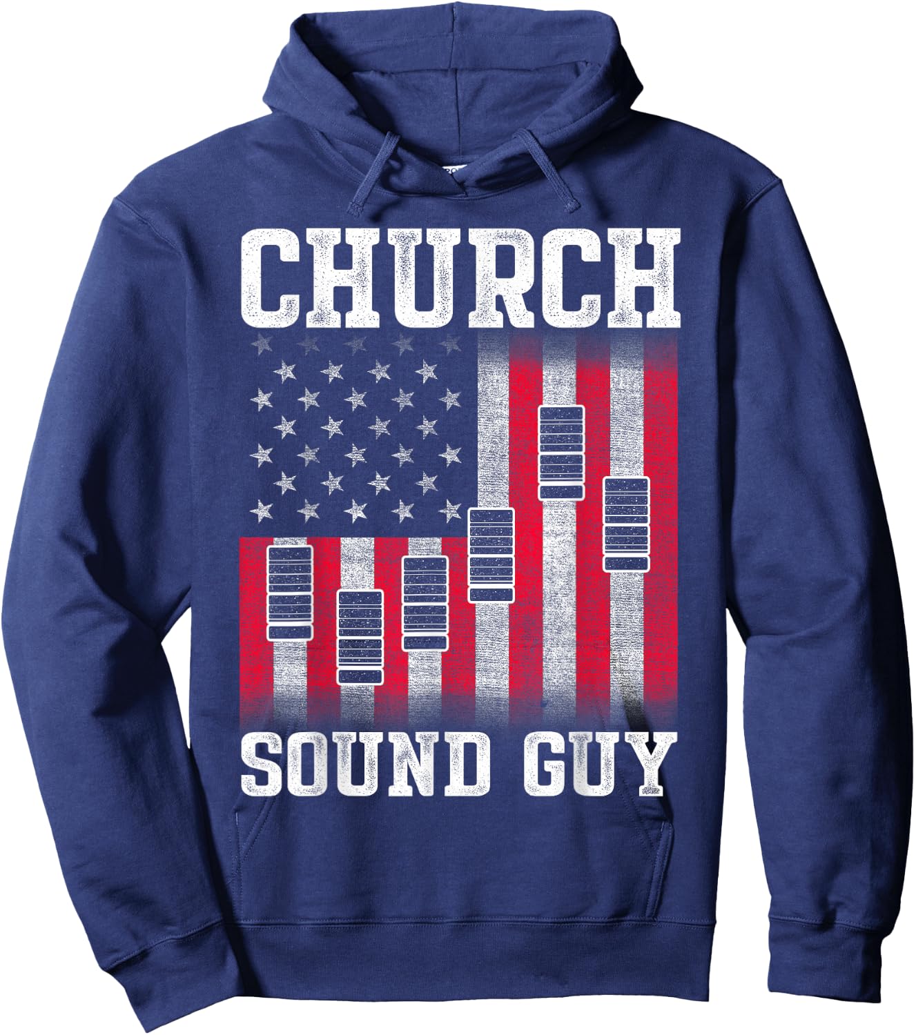 Church Sound Guy Instrument Audio Tech Engineer DA1 Hoodie - Hoodie | Navy