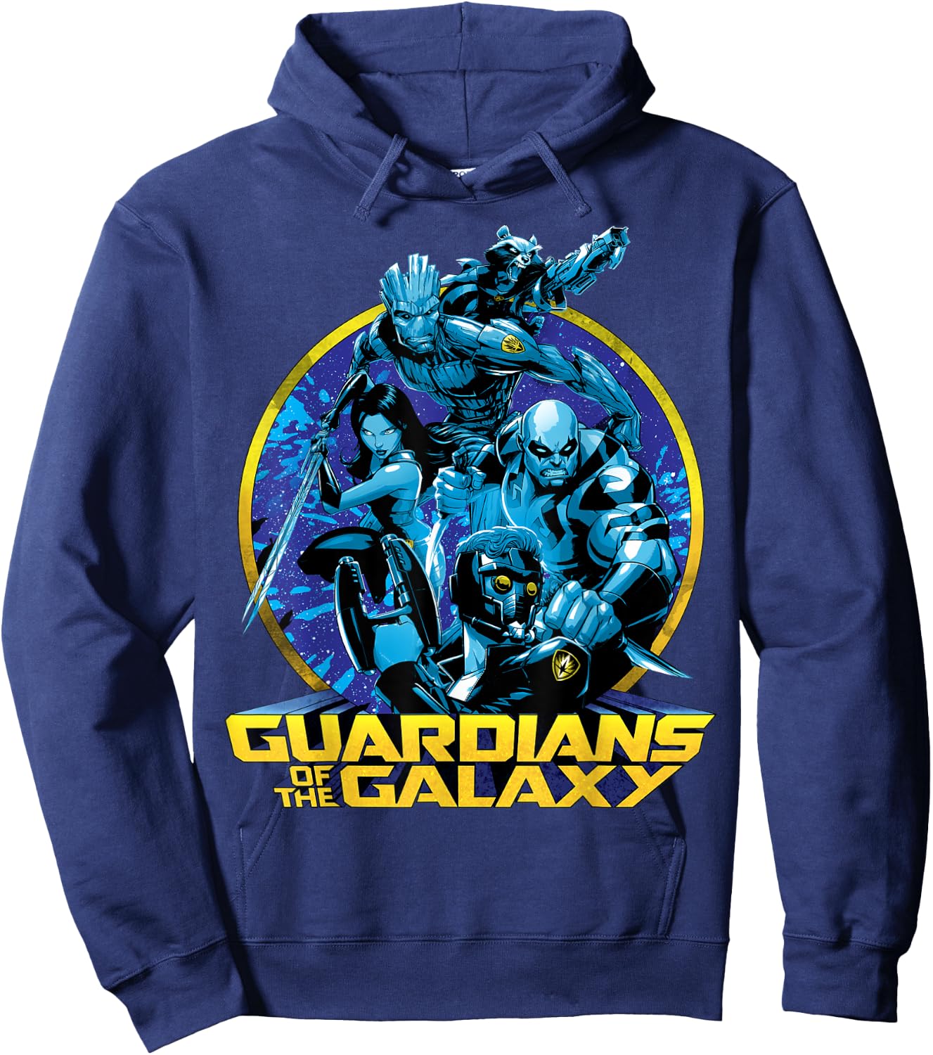 Marvel Guardians of the Galaxy Defend Graphic , Black, S Hoodie - Hoodie | Navy