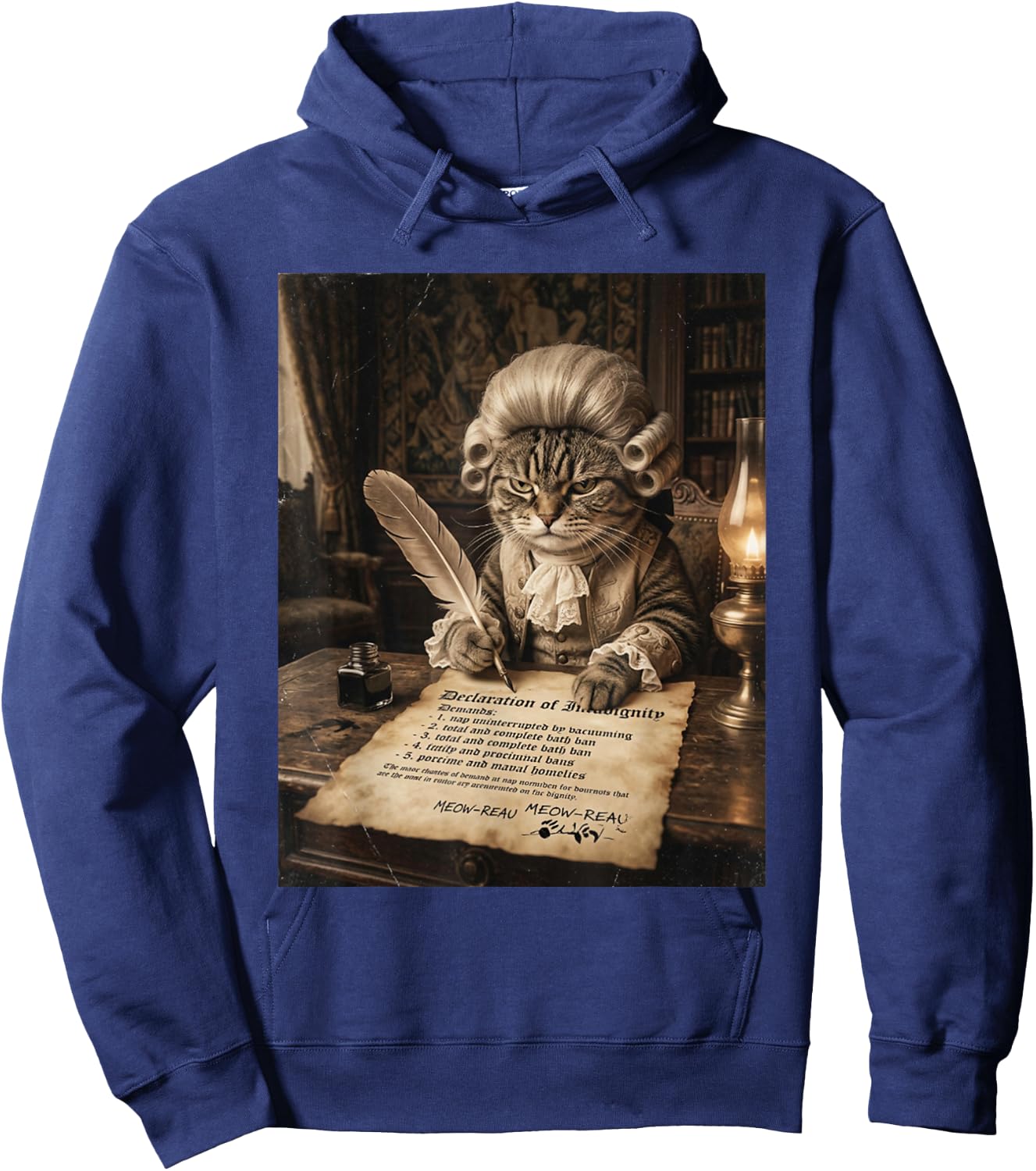 Cat Meme Funny Cat Lover Meme Humor Hilarious Cat Graphic Hoodie - Hoodie | Navy