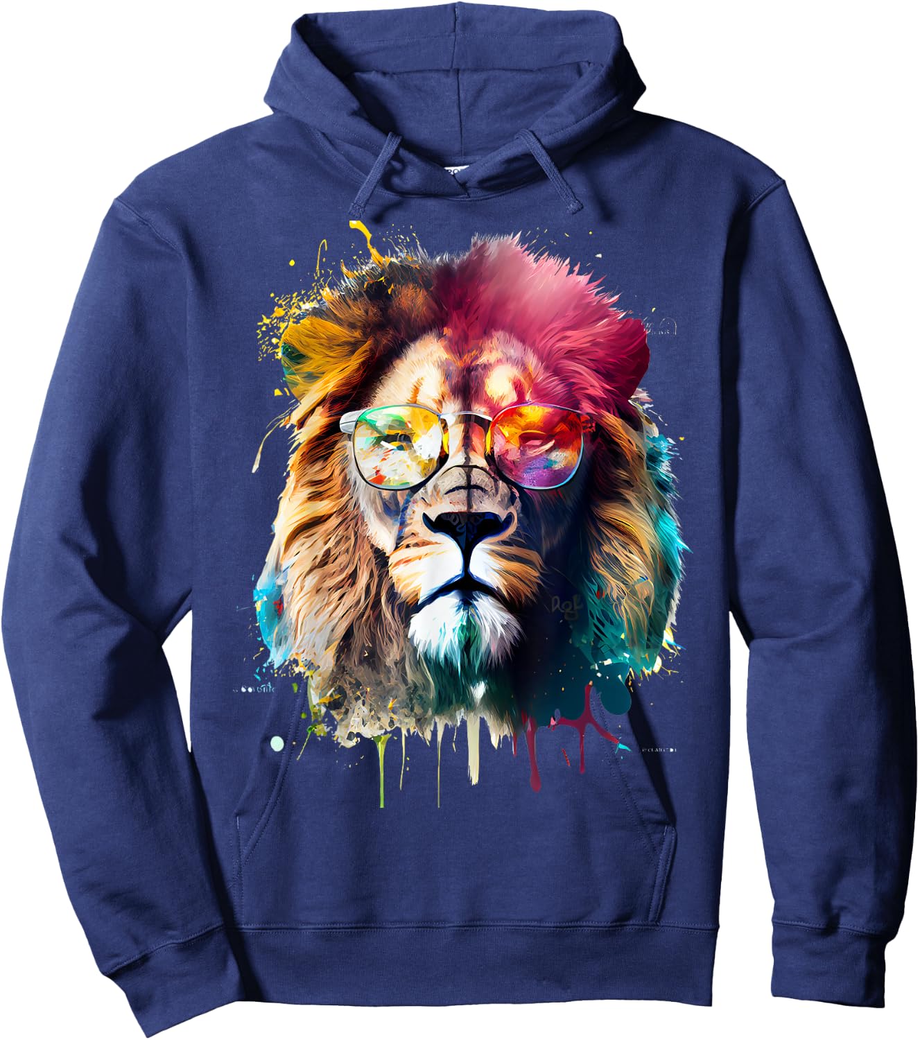 Lion sunglasses Hoodie - Hoodie | Navy