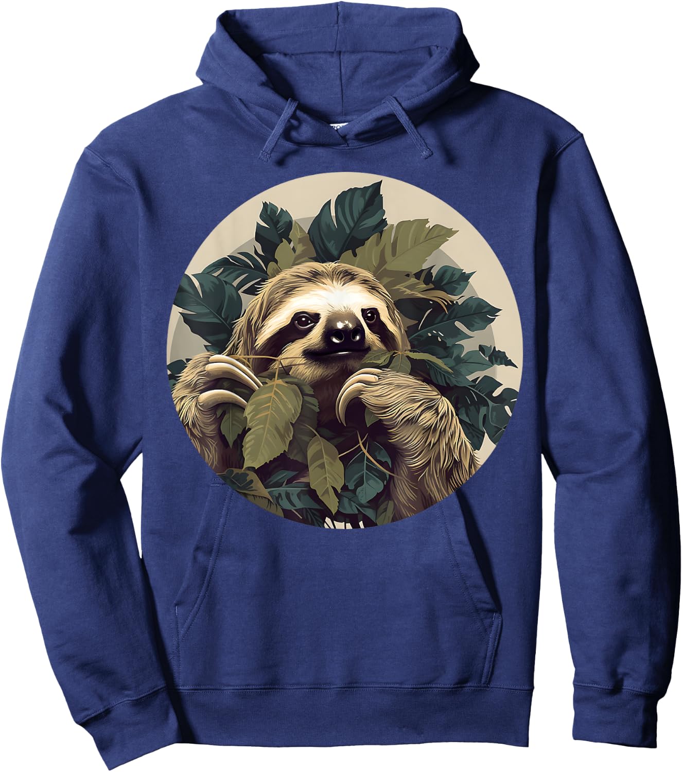 Slow Sleepy Shaggy Claws Design Hoodie - Hoodie | Navy