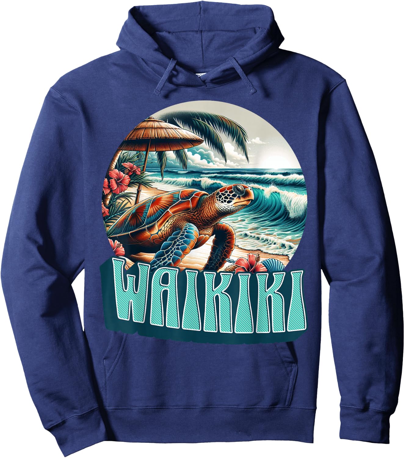 Waikiki , Black Hoodie - Hoodie | Navy