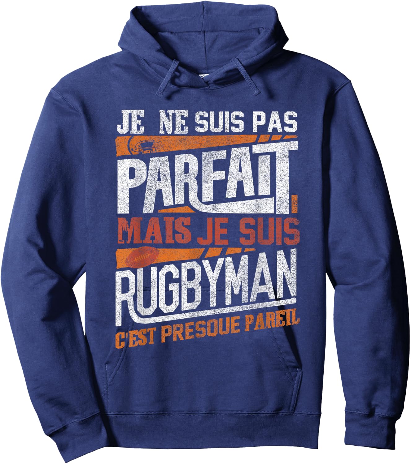 Rugby Shirt Men Children Gift Rugby Player , Black Hoodie - Hoodie | Navy
