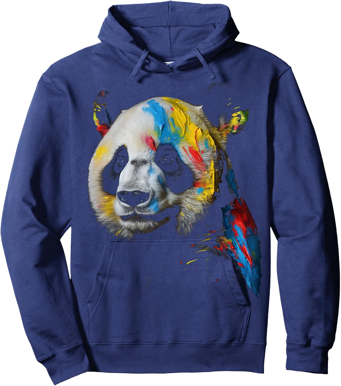 Großer Panda bunt Tier Panda Bär Zoo Kunst Panda Hoodie - Hoodie | Navy