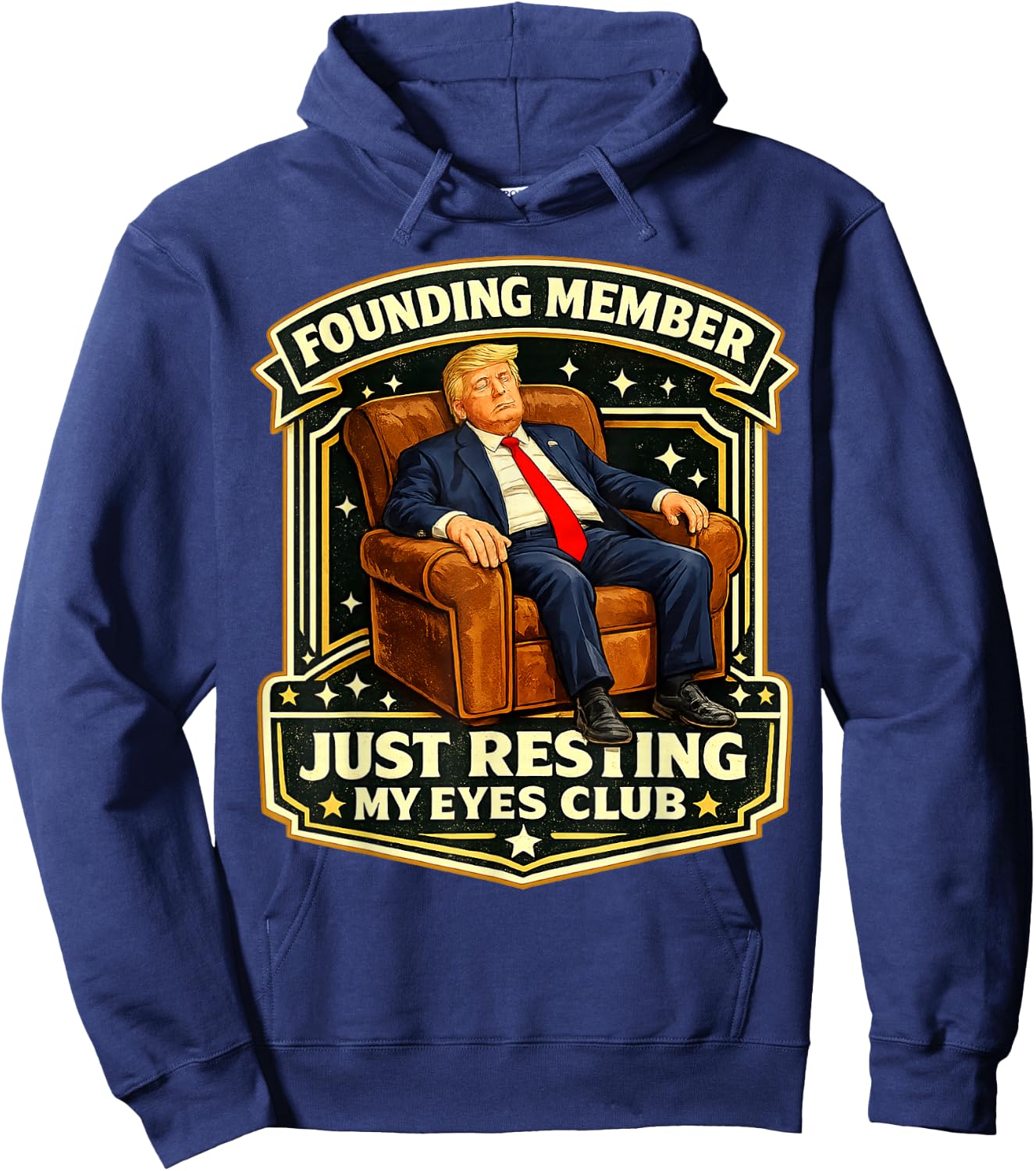 Proud Member of The Just Resting My Eyes Club Sleepy Don Hoodie - Hoodie | Navy