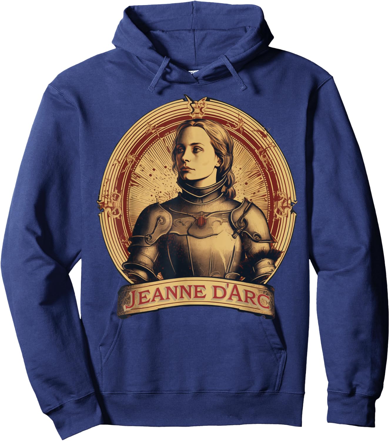 Jeanne d'Arc Jeanne d'Arc Poster Vintage , black Hoodie - Hoodie | Navy