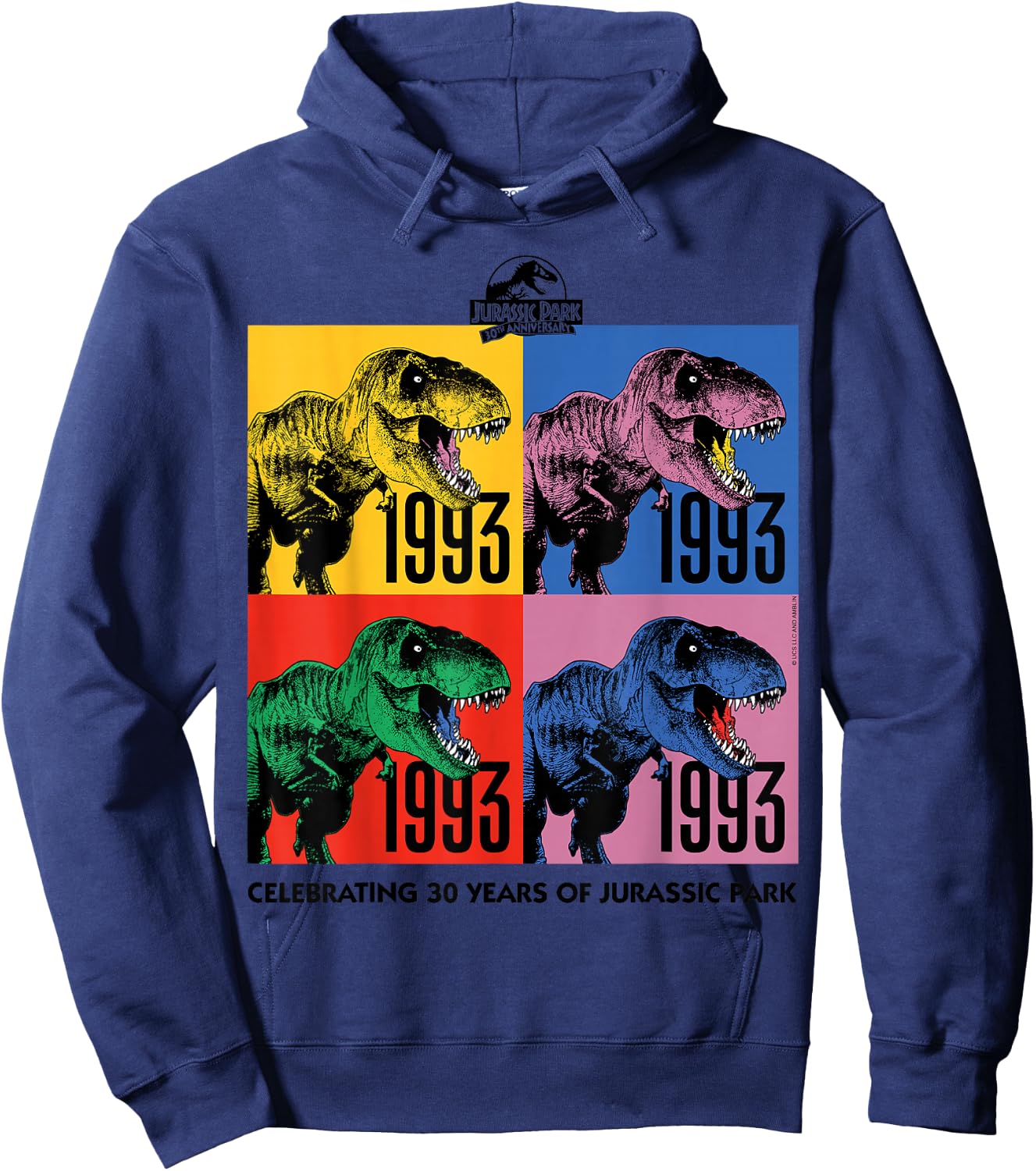 30-jähriges Jubiläum von Jurassic Park — 30 Jahre Hoodie - Hoodie | Navy
